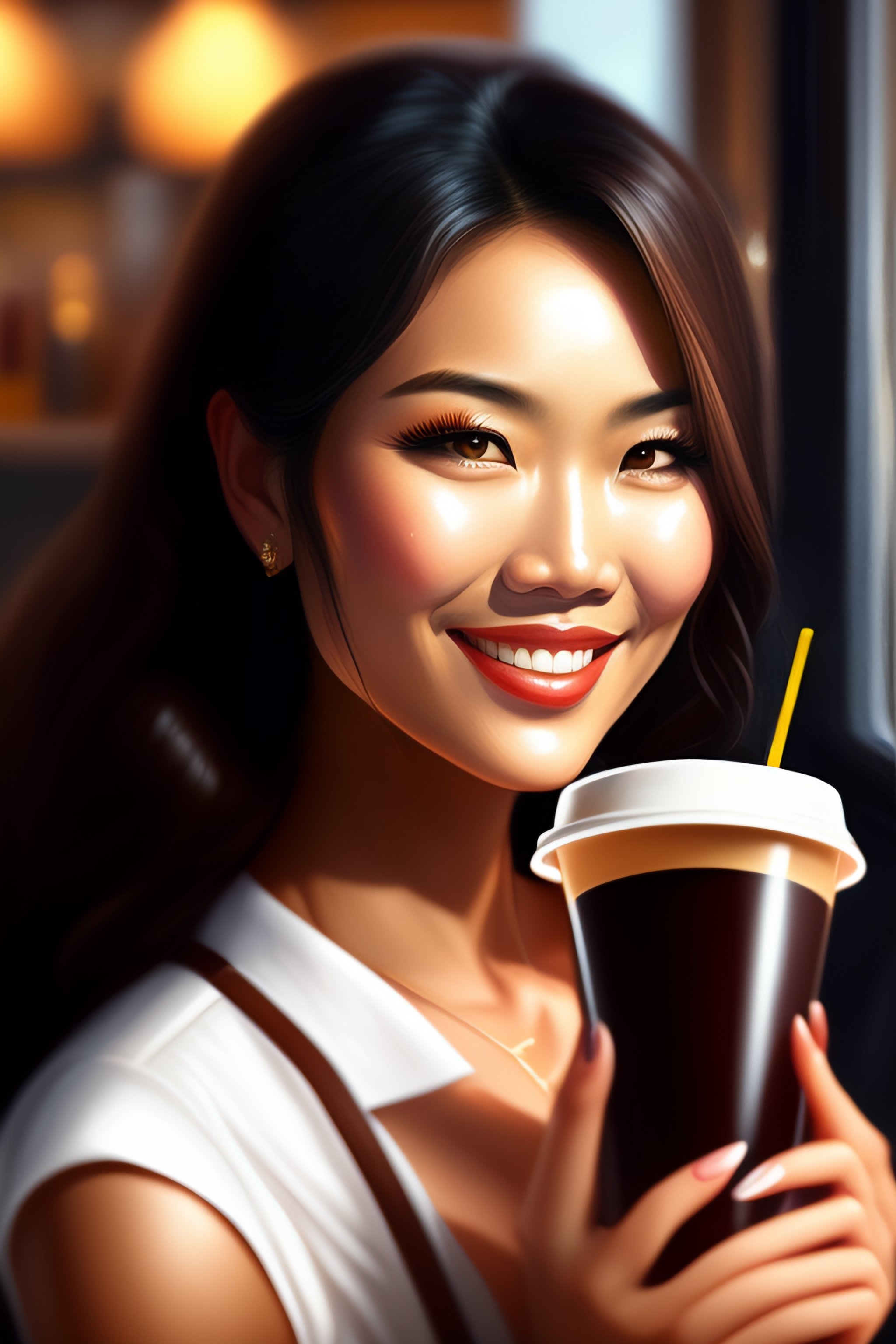 Lexica A good Coffee drink food supplement, thai women and smileful