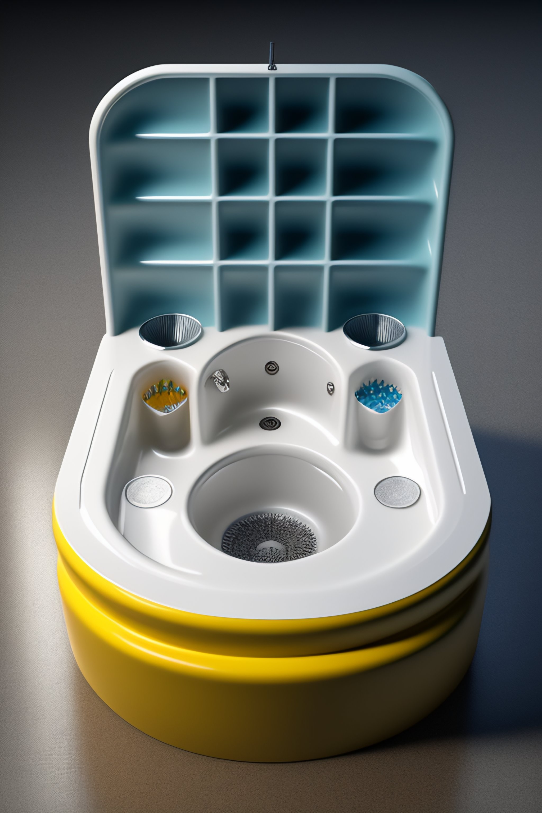 Lexica Urinals and urinal cakes, Knolling, Knolling layout