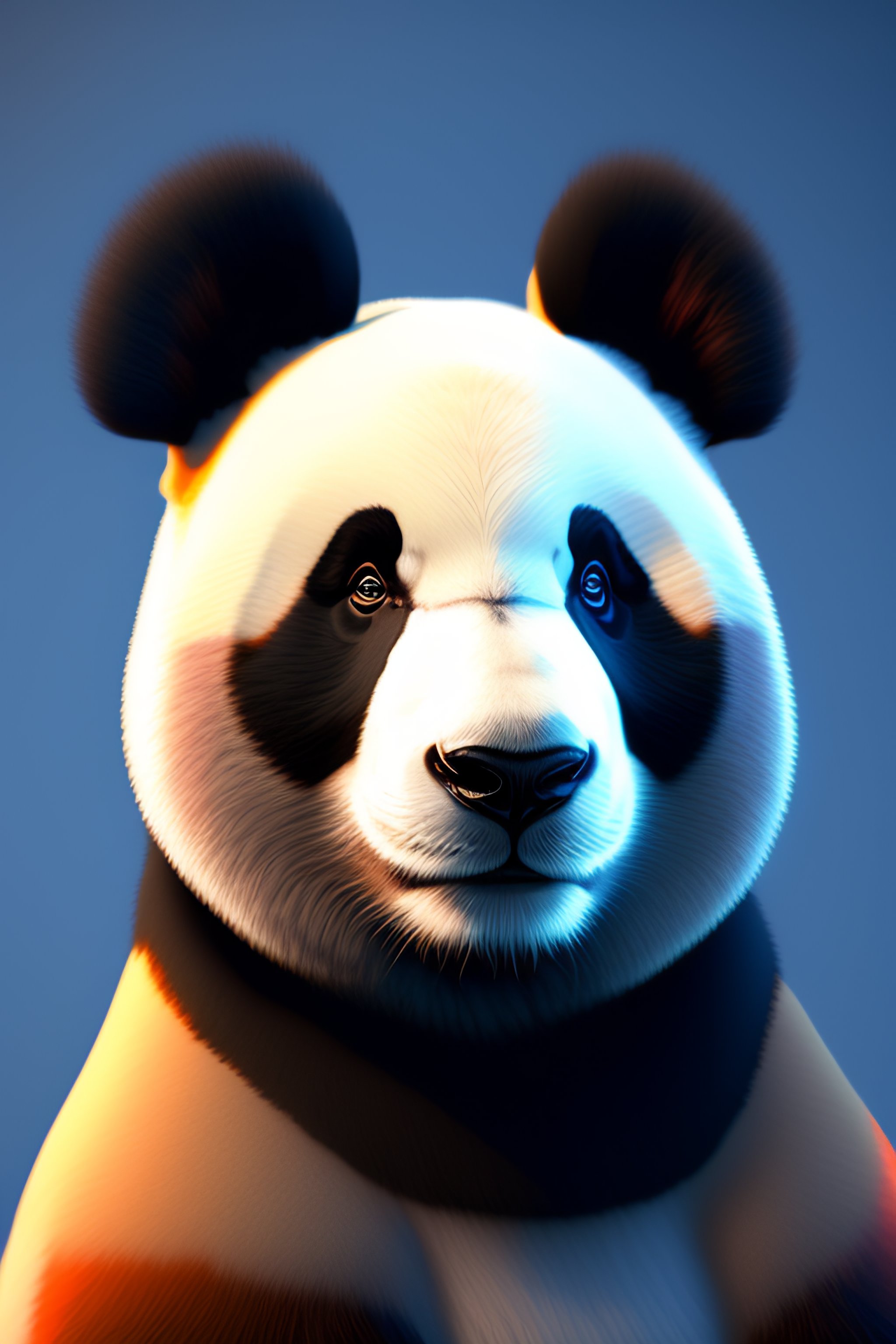 Lexica - Highly detailed potrait of panda, unreal engine 5, 8k, ultra ...