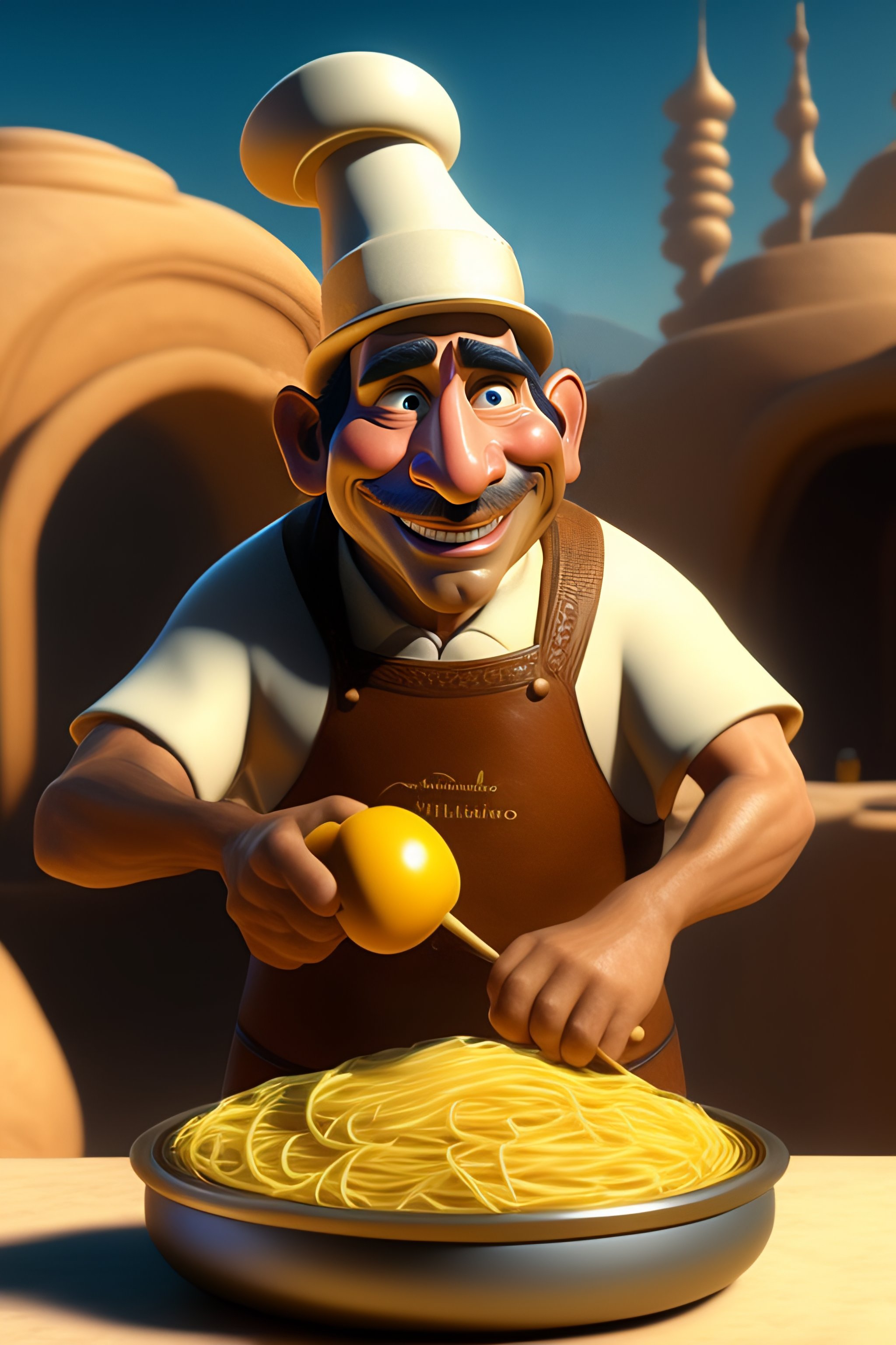 Lexica Alfredo Linguini the cooker from ratatouille at pyramids