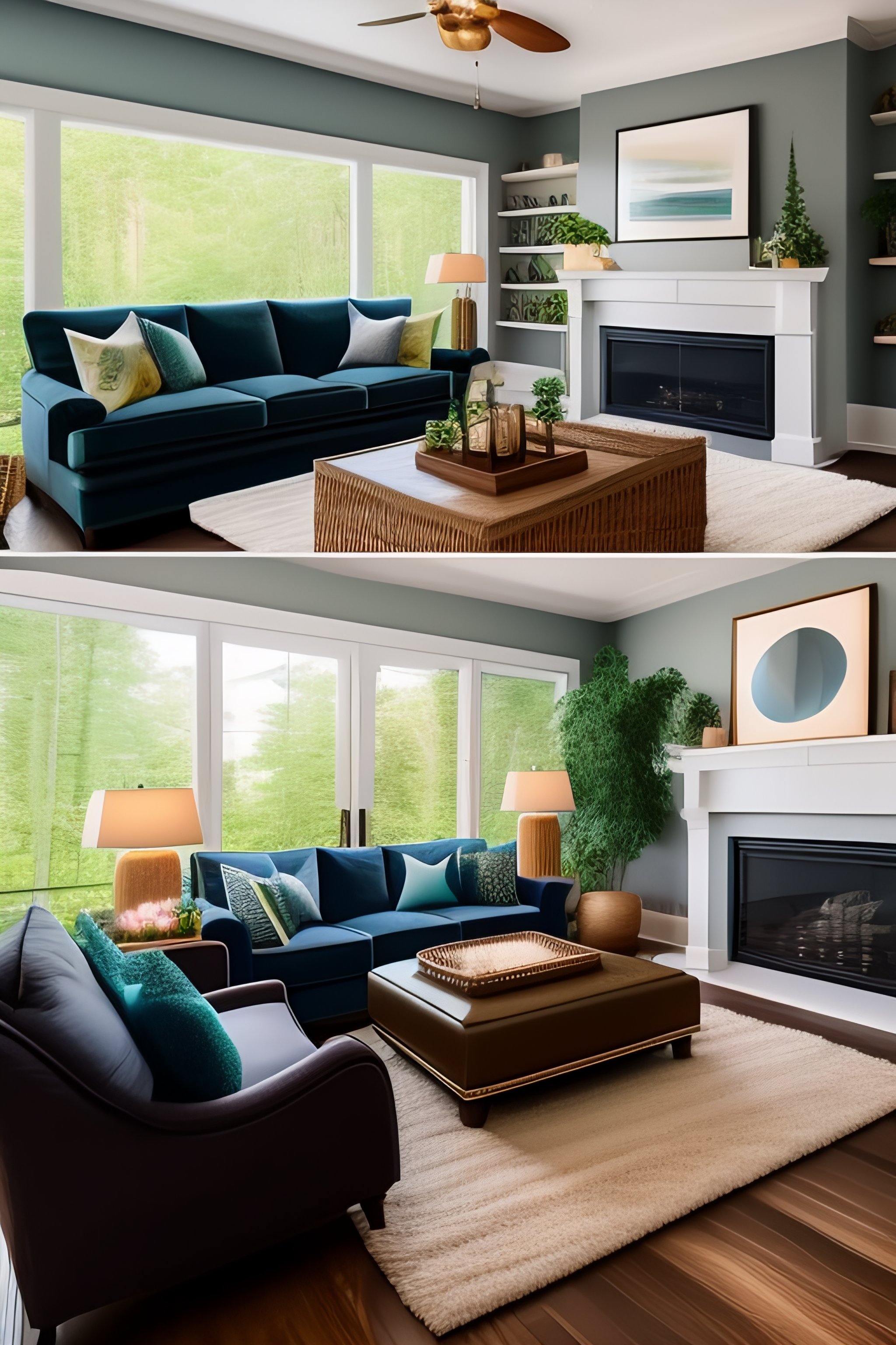 Lexica - Step into a beautiful living room where every detail has been ...