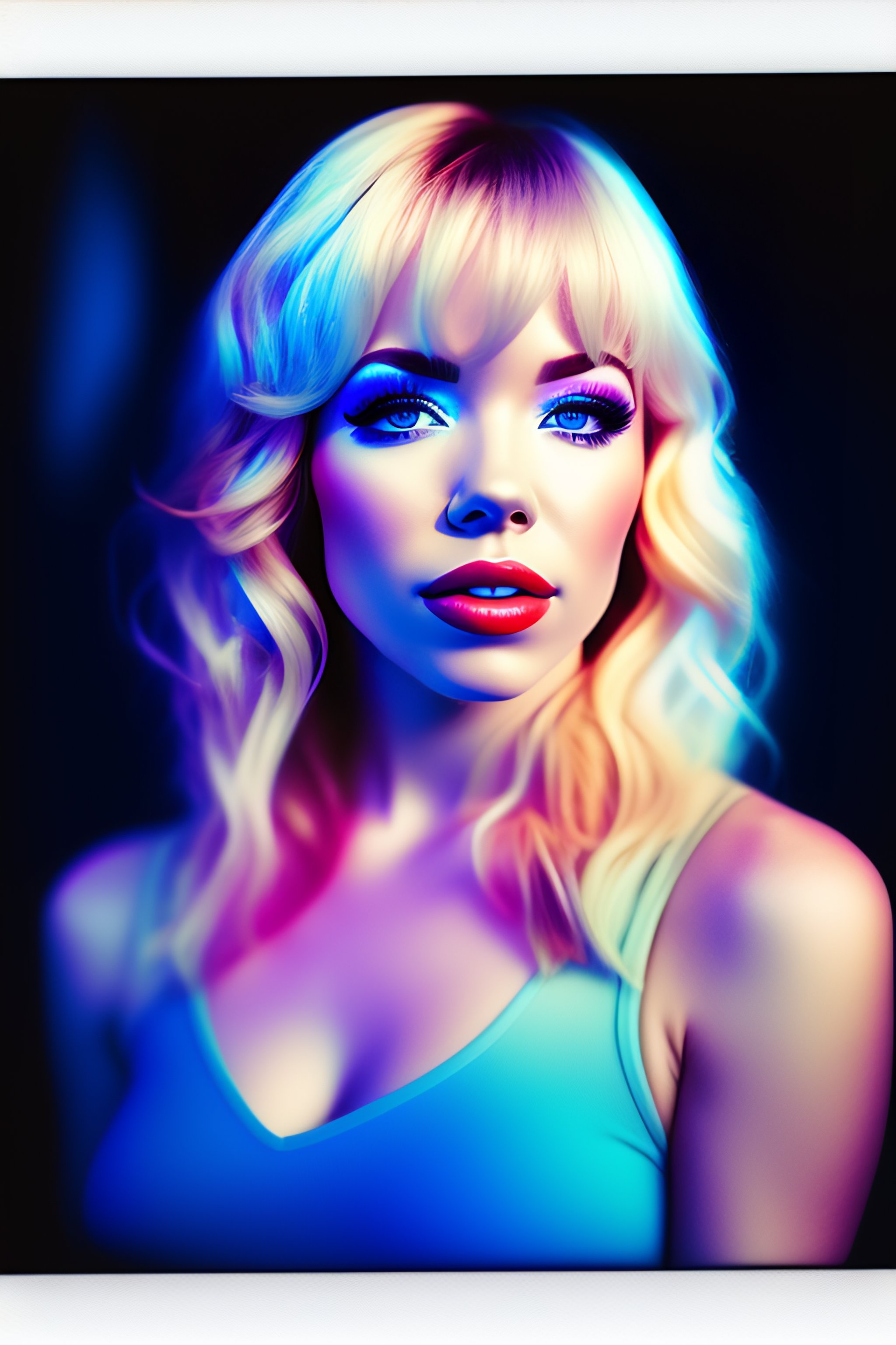 Lexica - Realistic photo of blonde carly rae jepsen on stage with disco ...