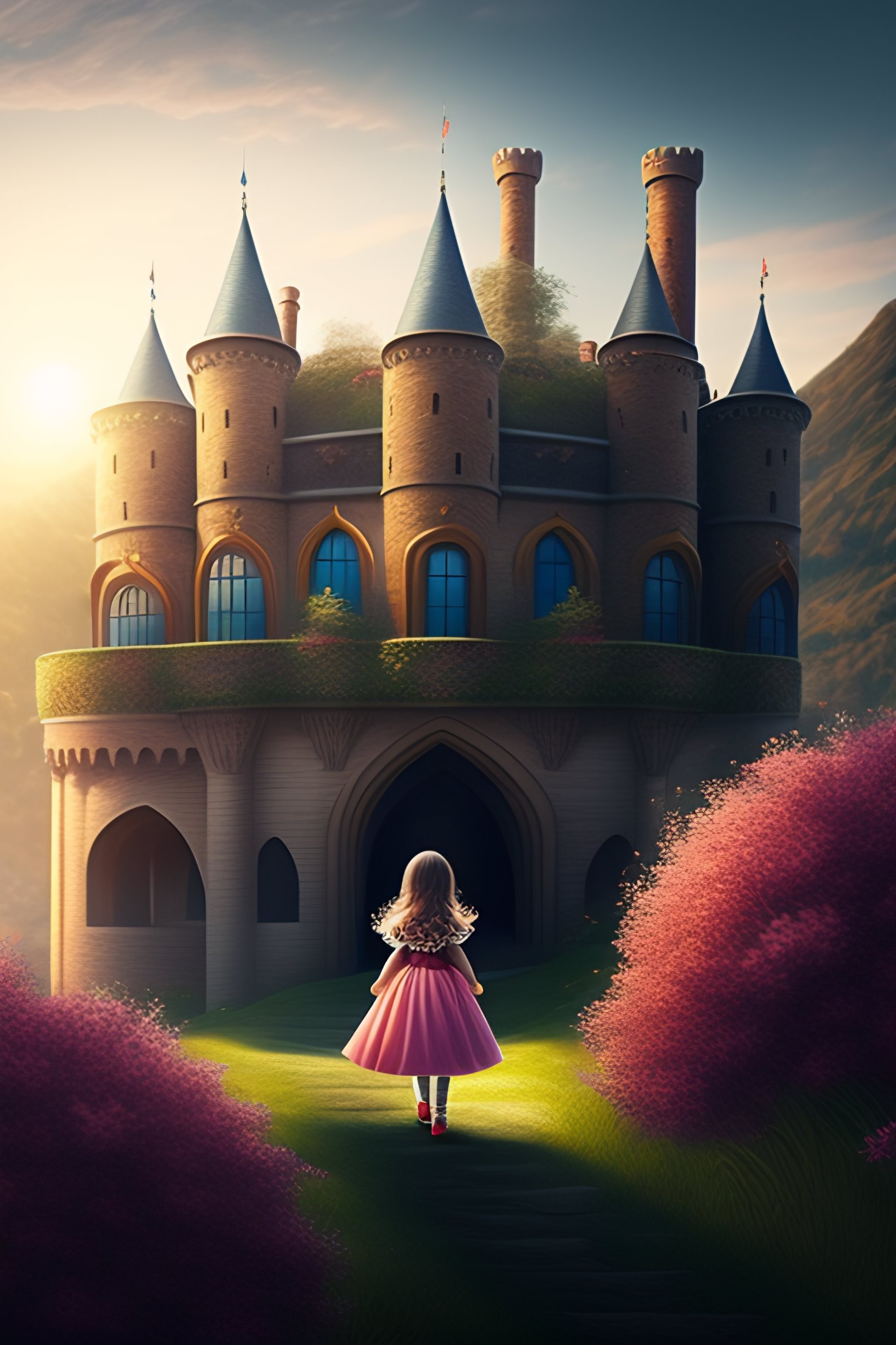 Lexica - A young princess exploring a castle filled with hidden treasure