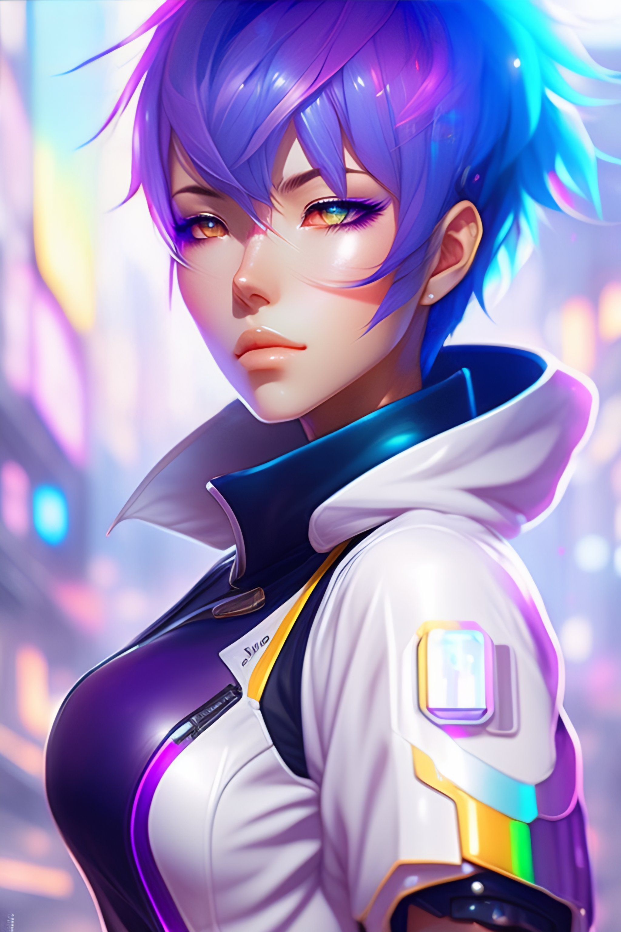 Lexica - anime cyberpunk girl