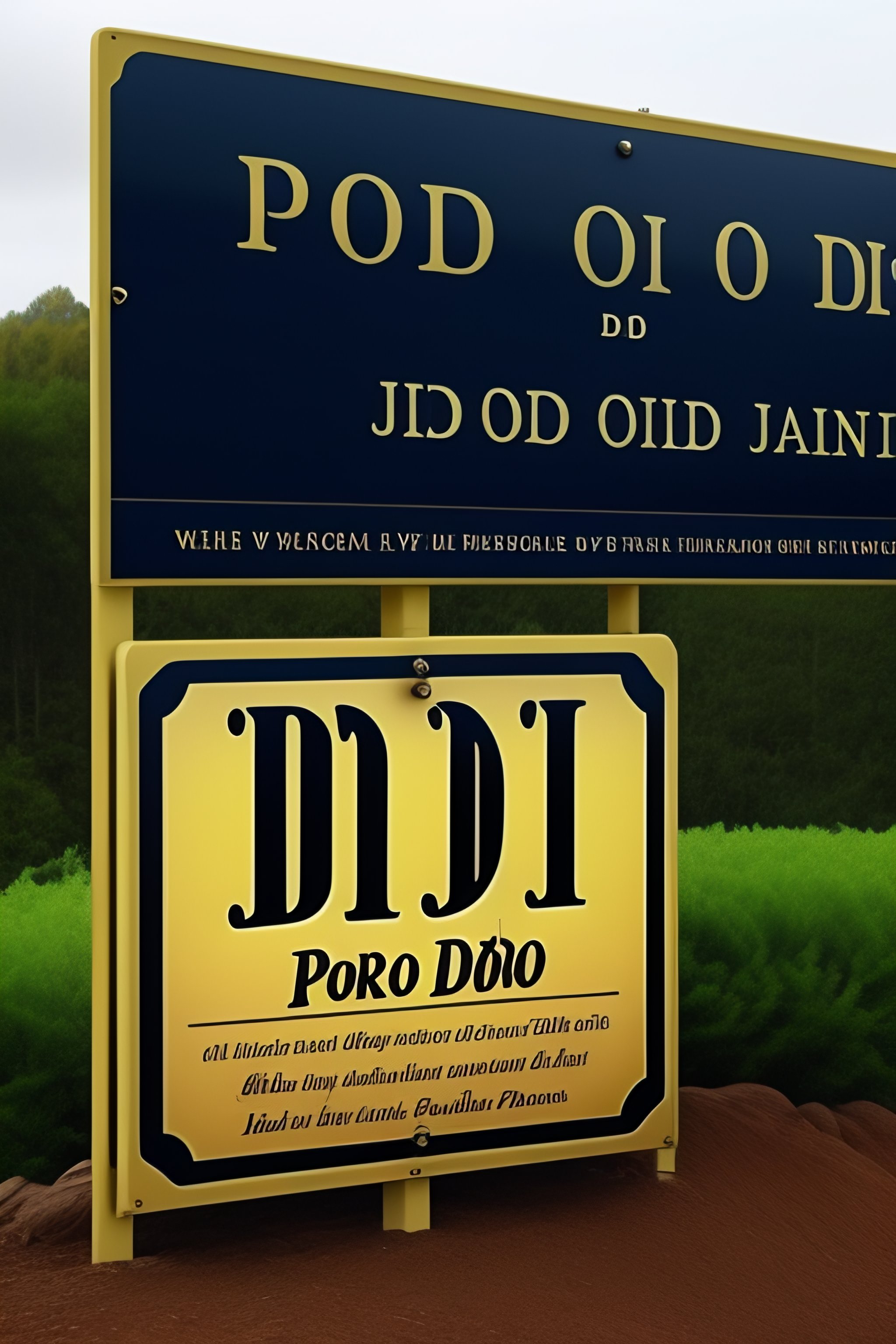 Lexica - A sign that says DIO PORCO DIO PORCO DIO PORCO DIO PORCO