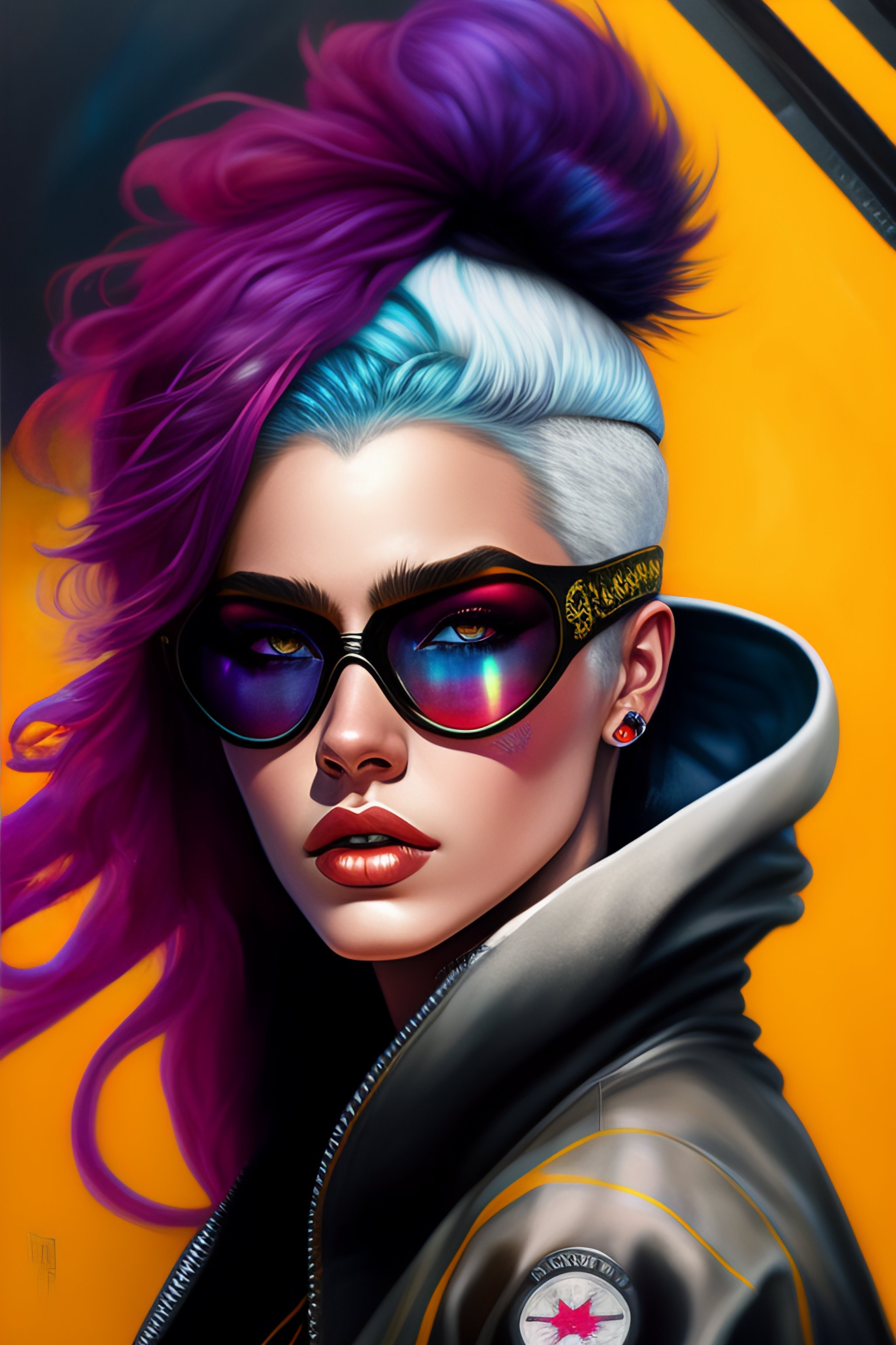Lexica - Bayonetta highly detailed portrait of a sewer emo punk woman ...