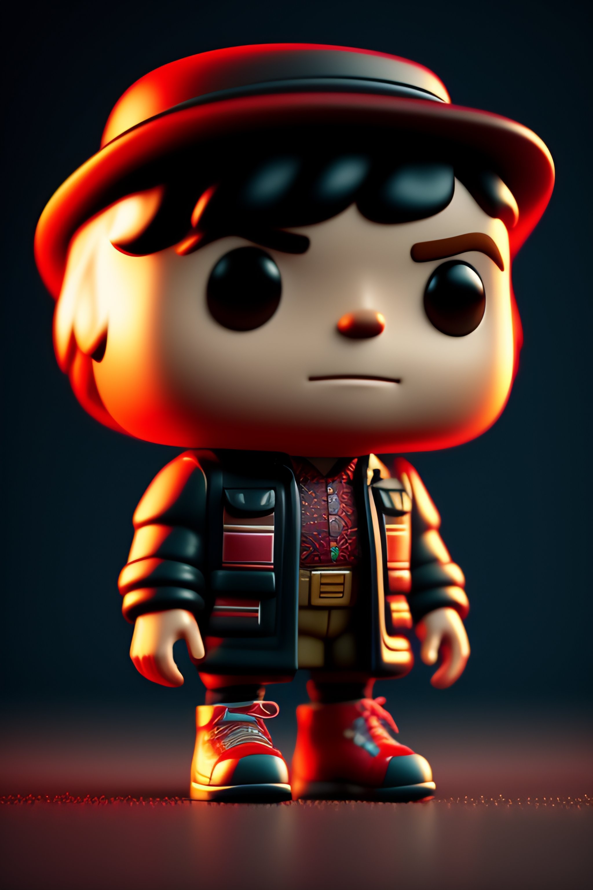 Lexica - Full body 3d render of funko pop stranger things creature