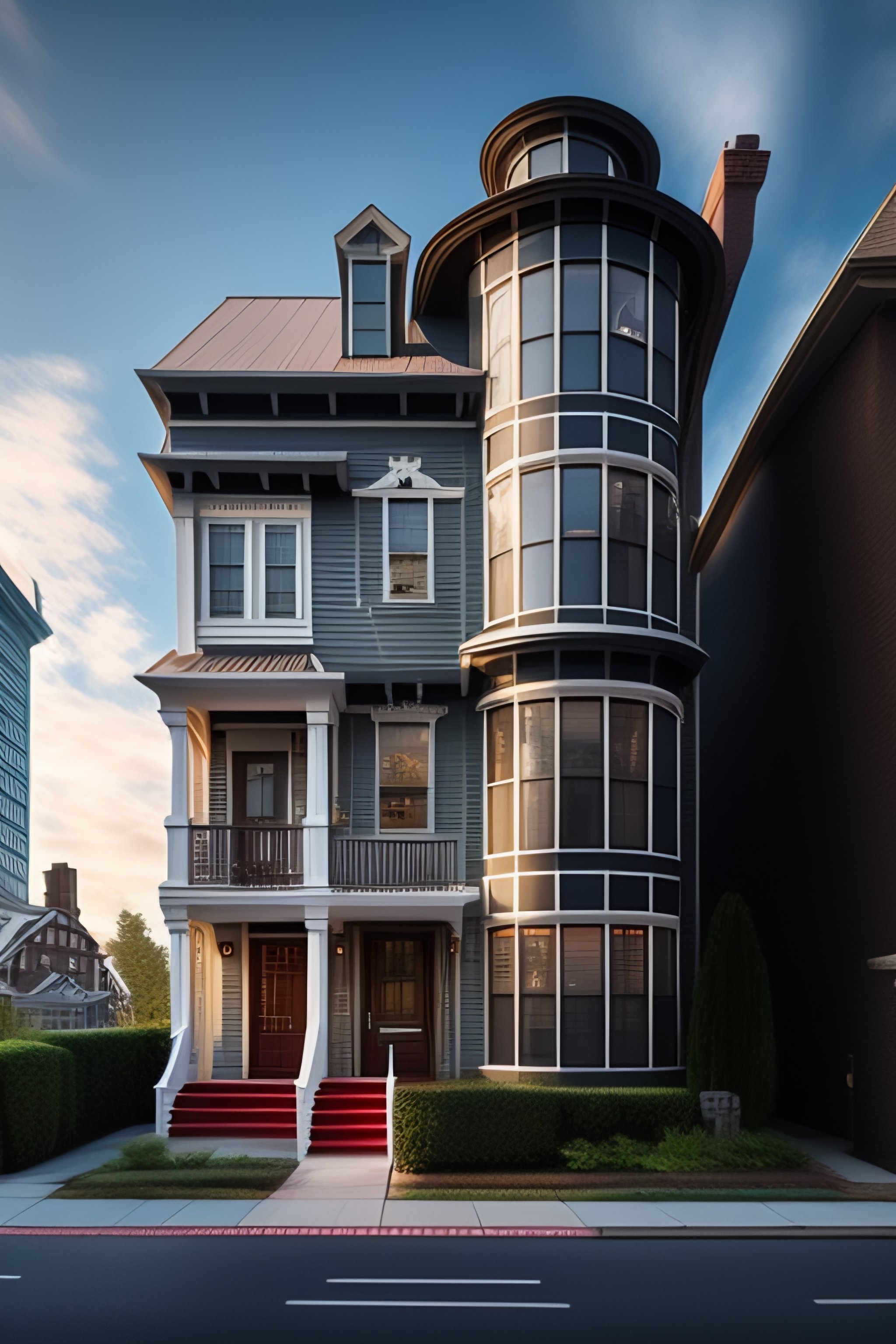 Lexica - Two story house in times square