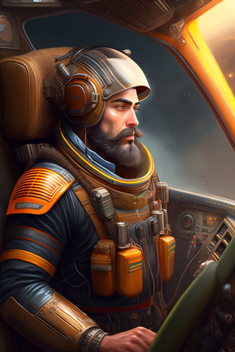 Lexica - A sikh cyborg pilot wired to commands, detailed maximalist ...
