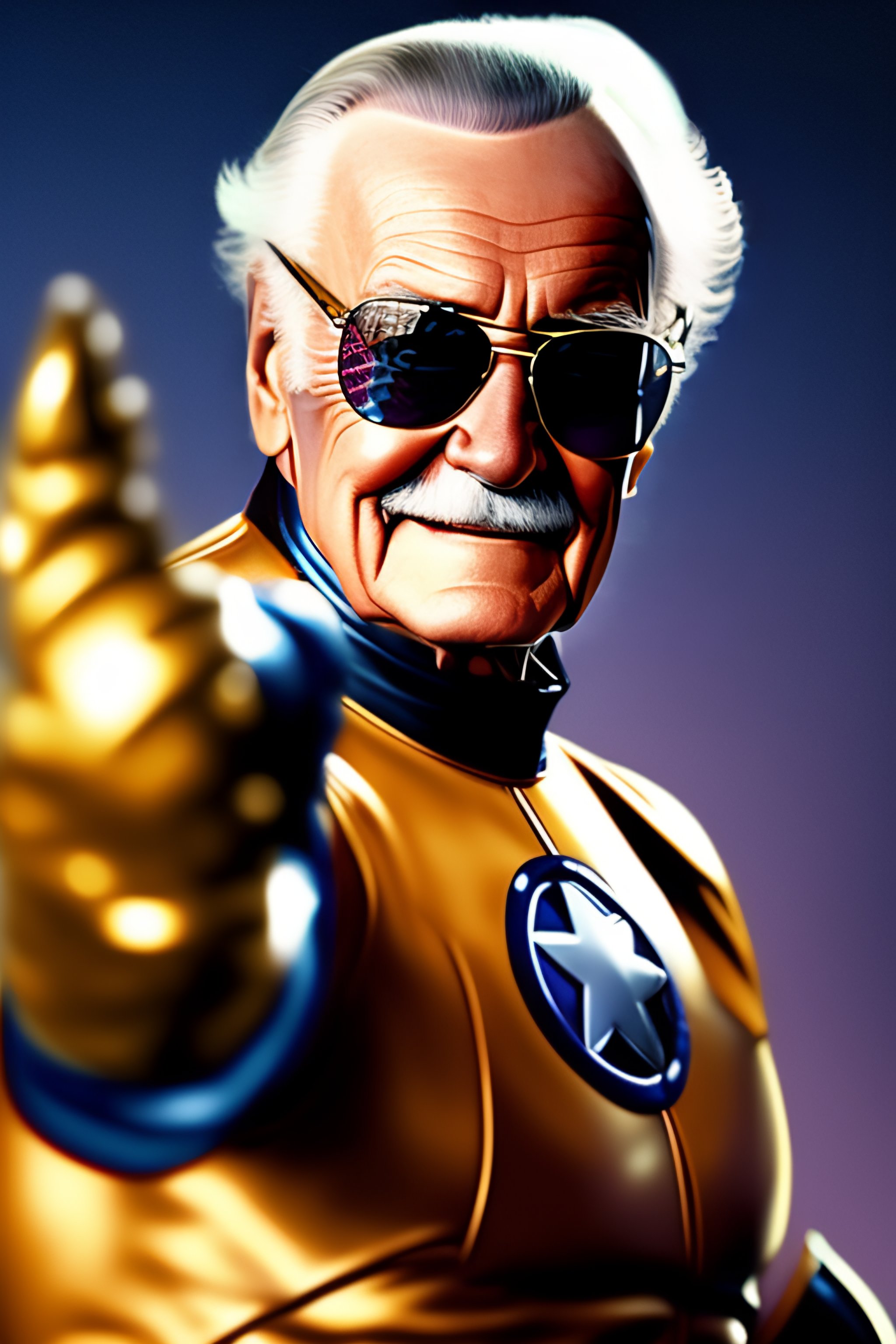 Stan lee with infinity 2024 gauntlet