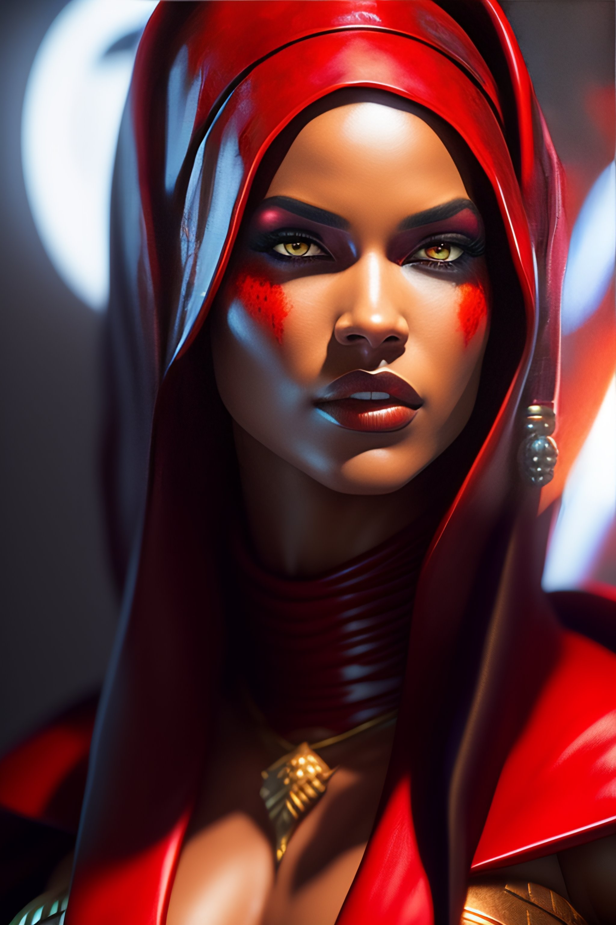 Lexica Star Wars Darth Talon Female Pirate Red Twilek Character Closeup Portrait Dramatic 