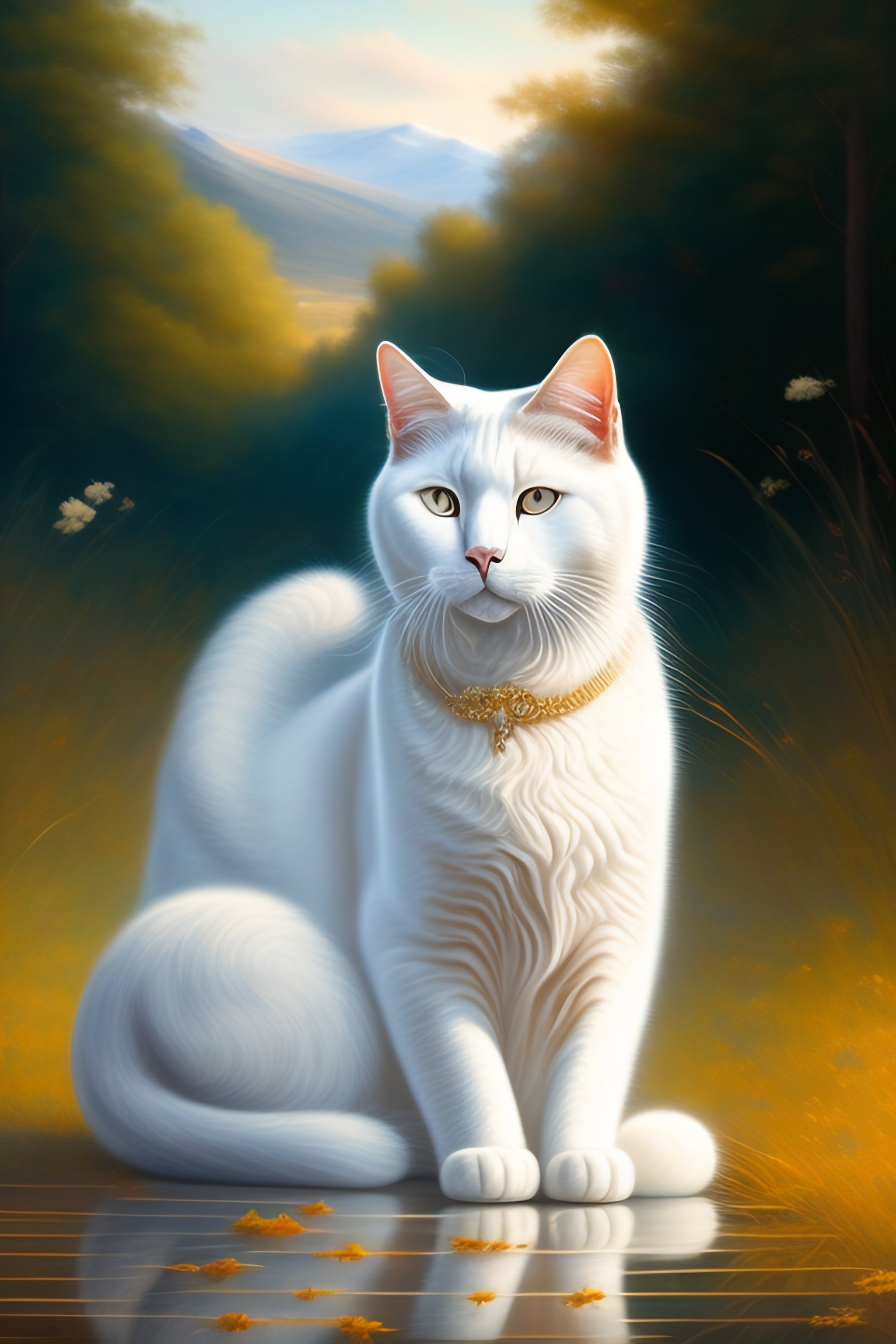 Lexica - White cat, masterpiece