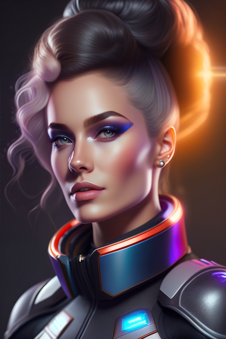 Lexica - Woman crew member of spaceship, futuristic, sci-fi, hyper ...