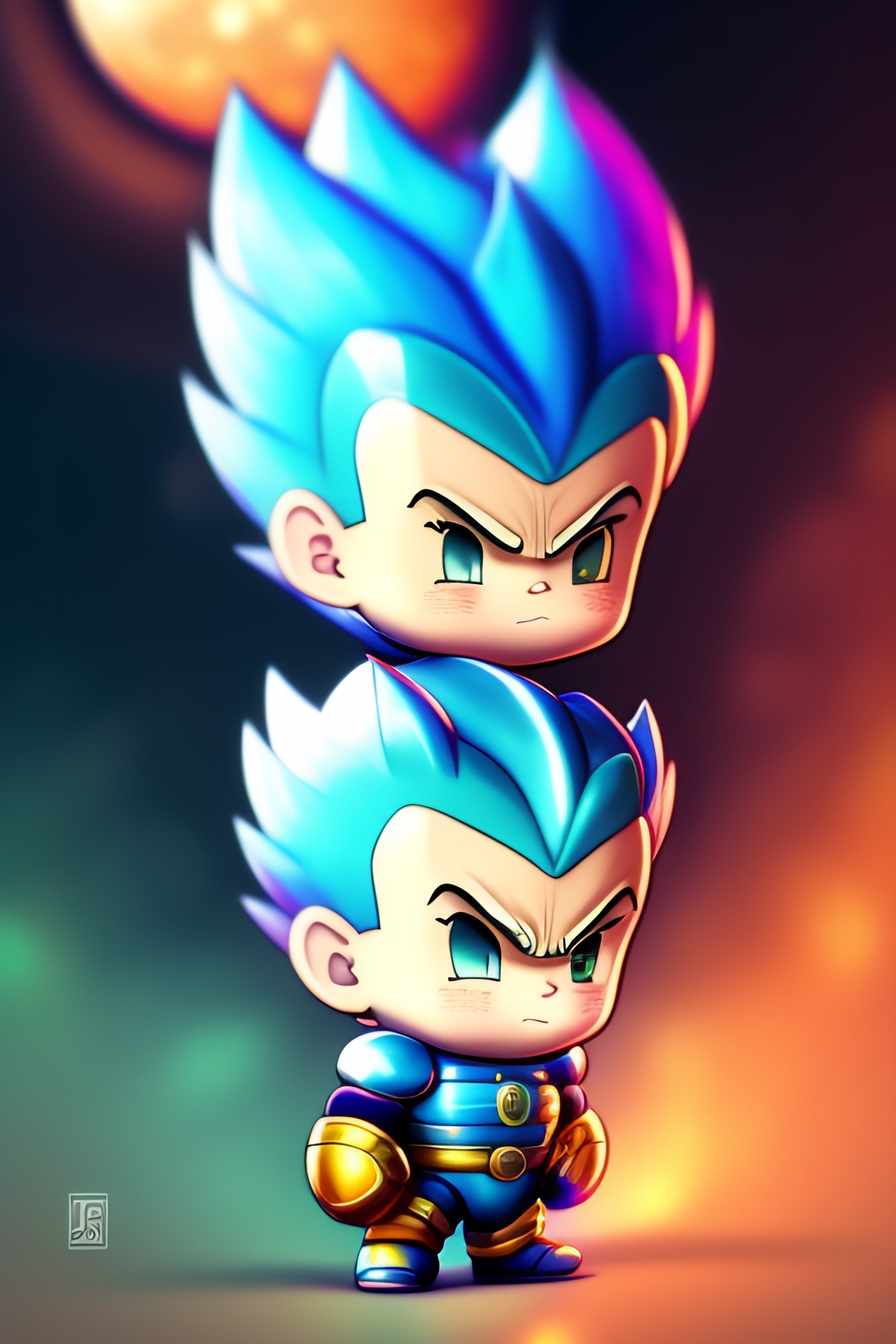 ArtStation - Vegeta super saiyan blue