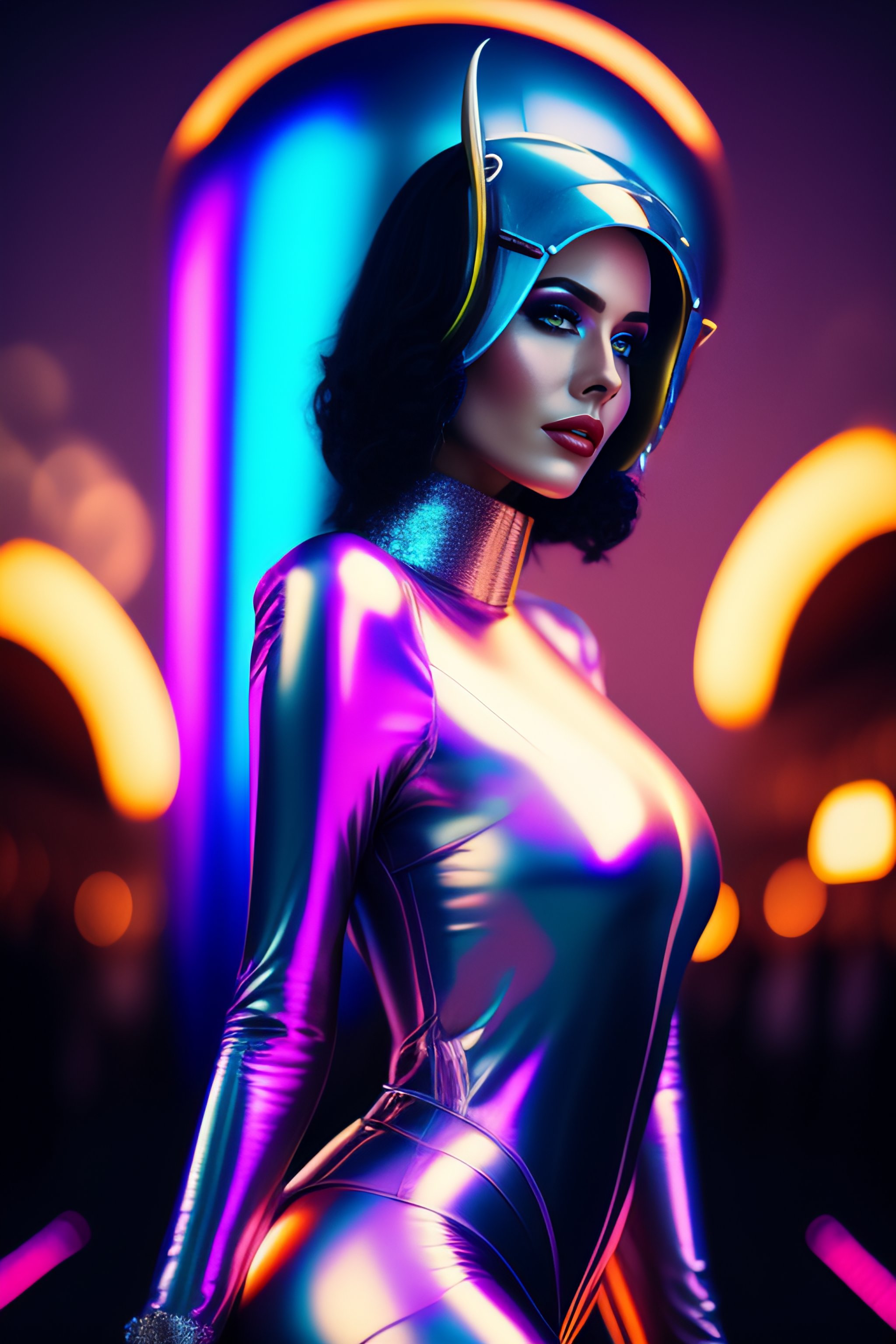 retro  futuristic costume