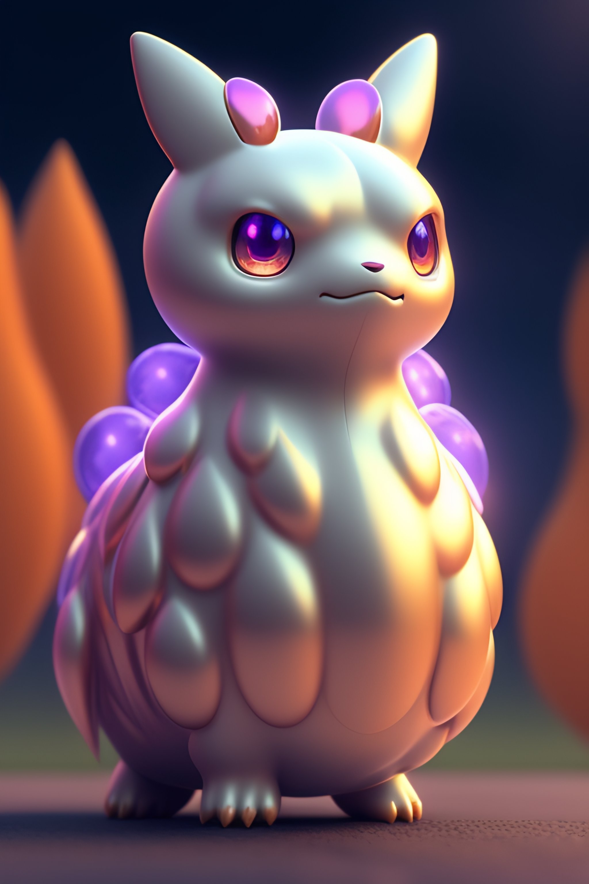 Lexica A Cute Ghost Type Pokemon By Beeple And James Gilleard And Justin Gerard Ornate