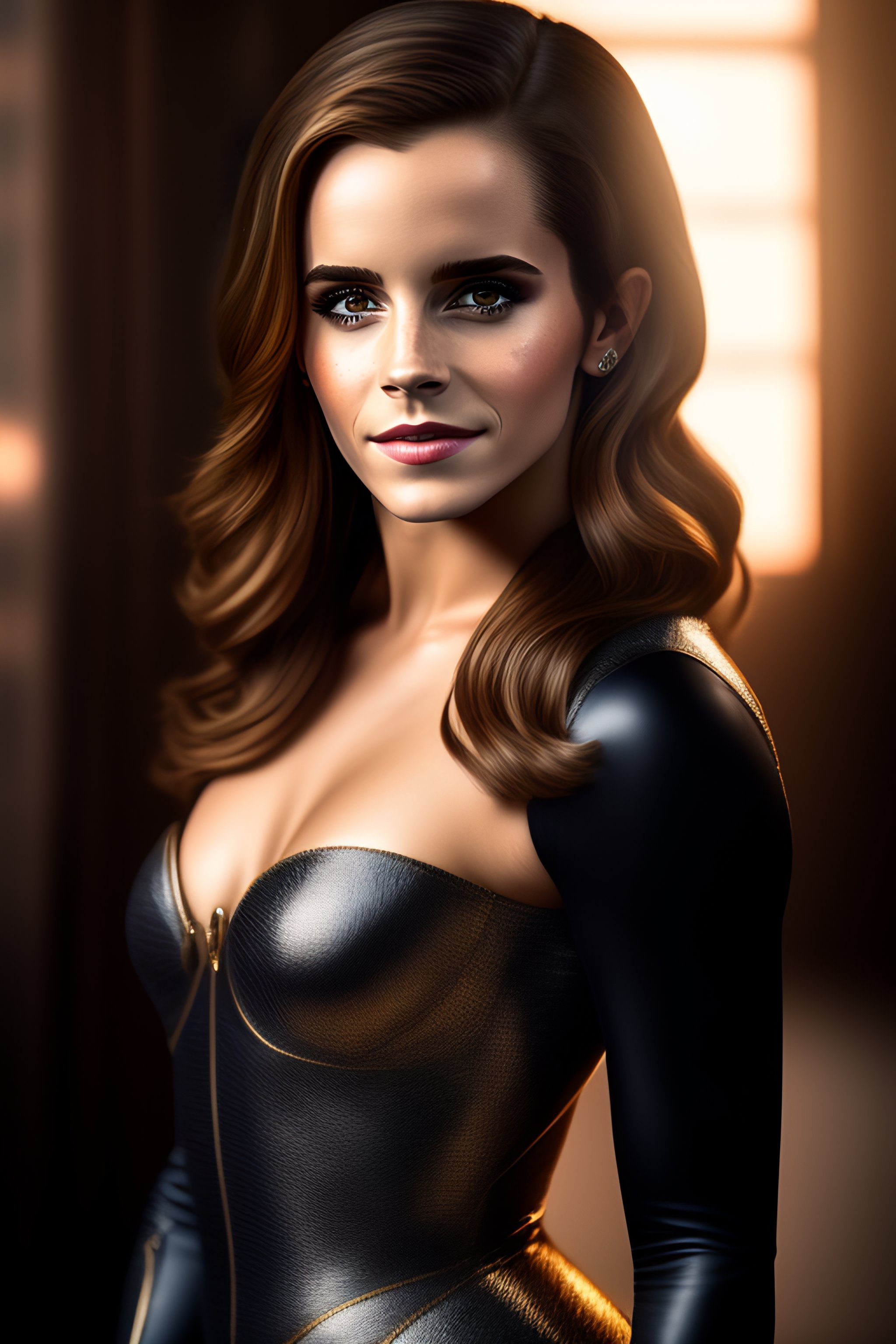 Lexica Emma Watson Modeling As Cat Woman Full Body Eos 5ds R Iso100 F8 1125 84mm