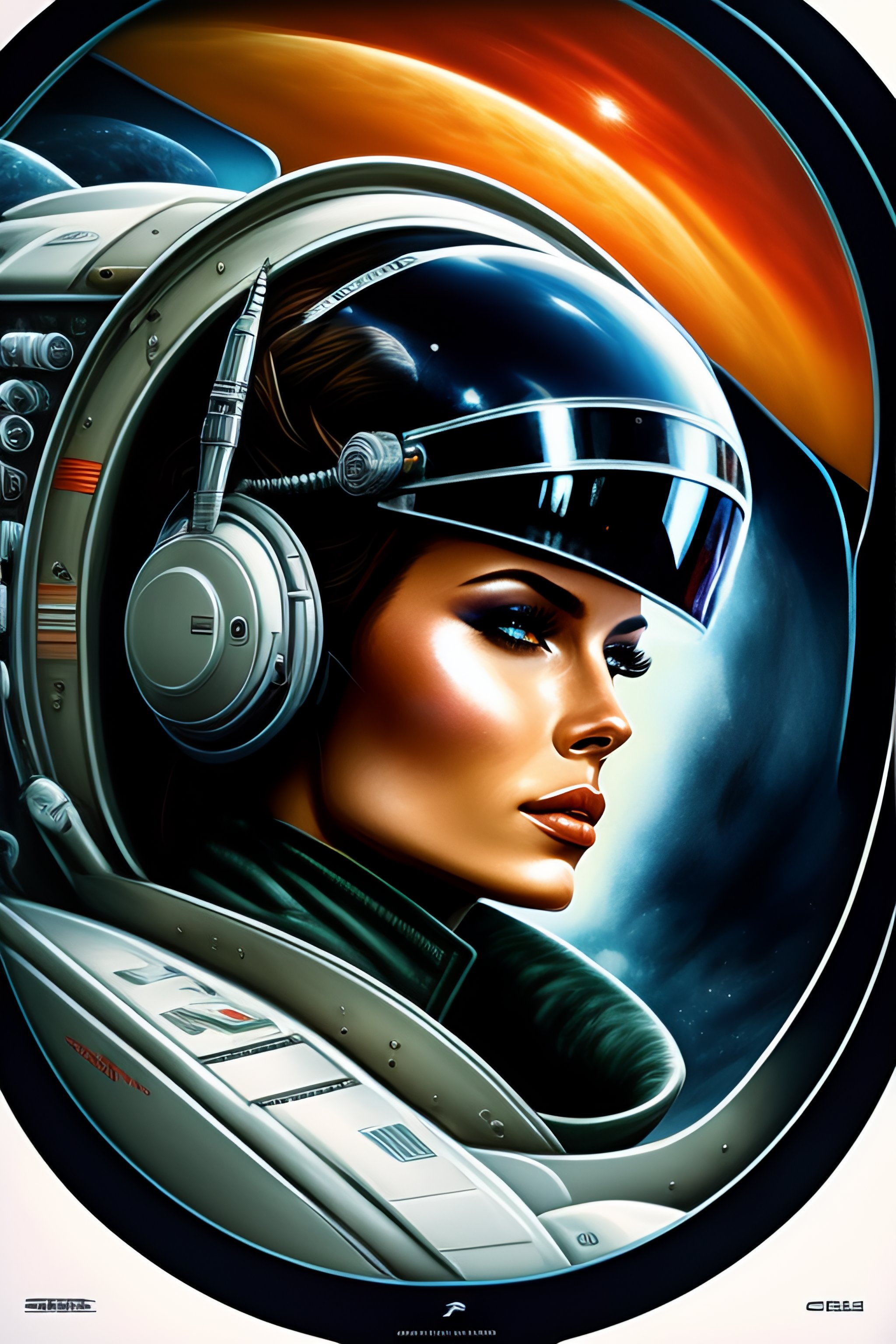 Lexica - Cyborg pilot, Tom Cruise , detailed minimalist interior ...