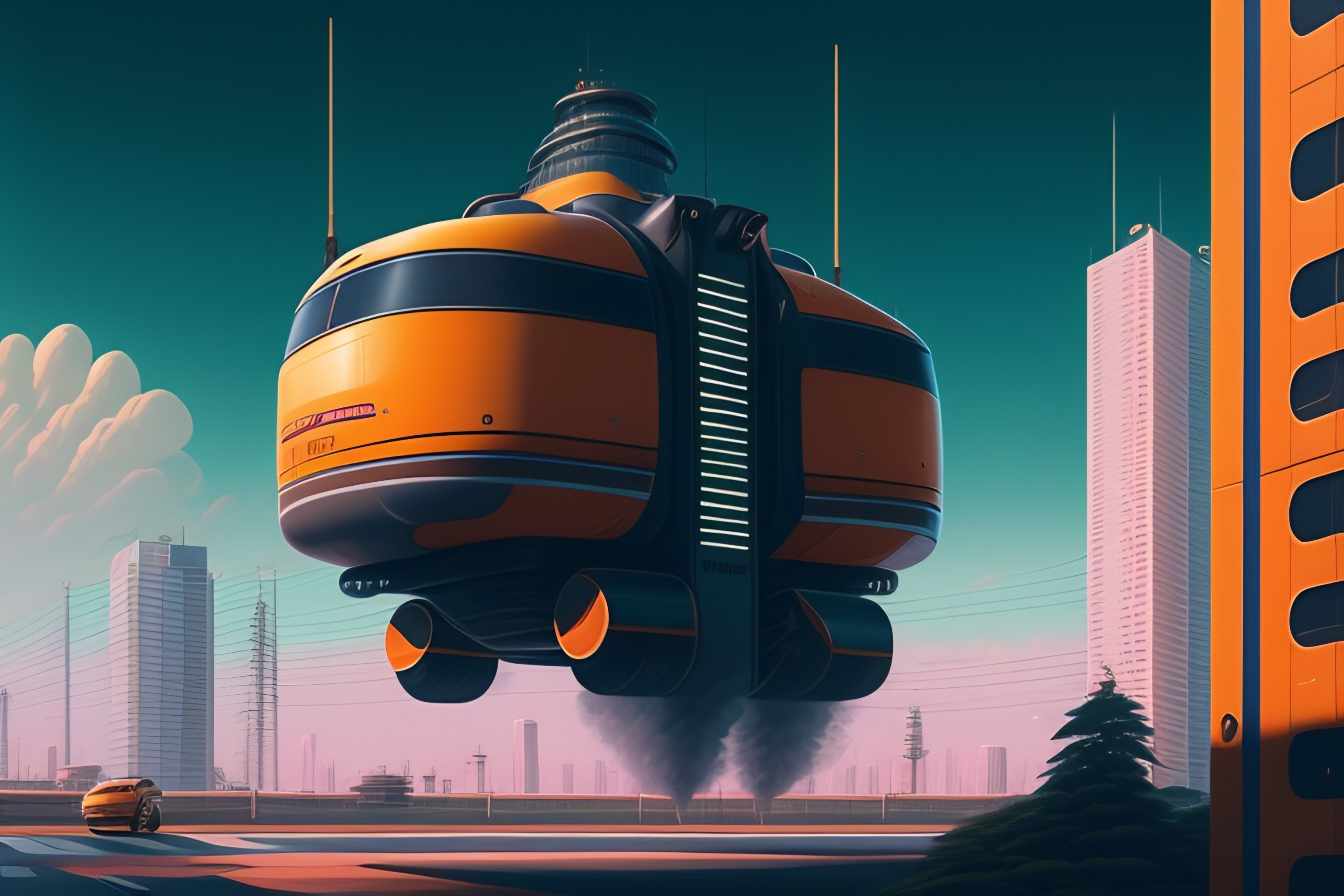 Hyper detailed. Simon Stalenhag.