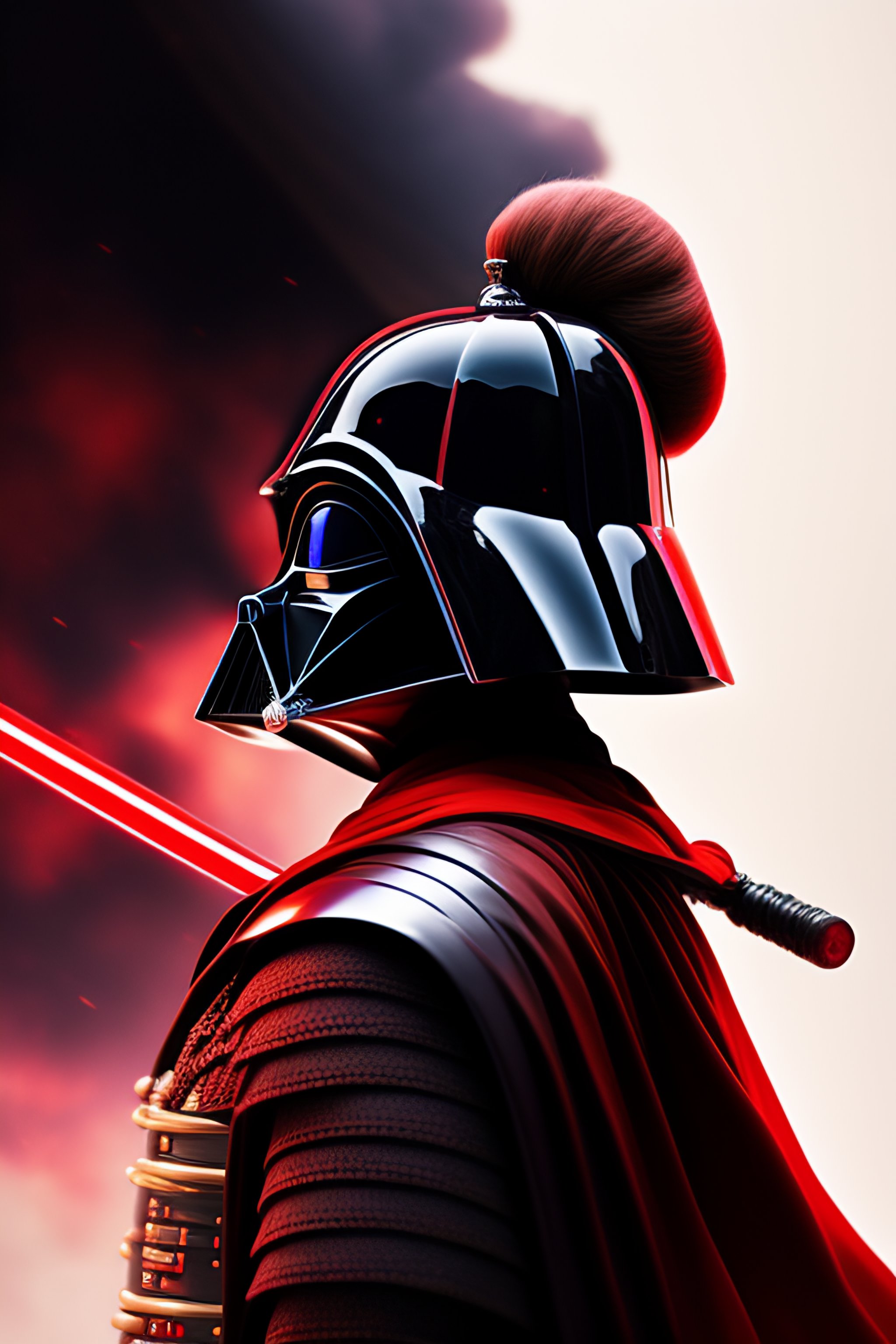 Lexica - Darth Vader samurai style anime