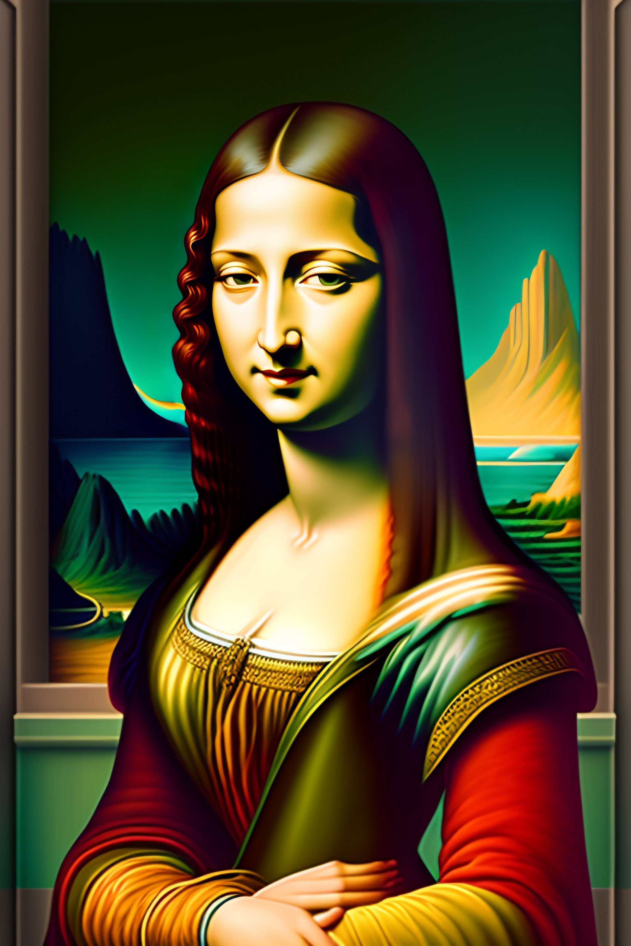 Lexica monalisa painting ghibli style