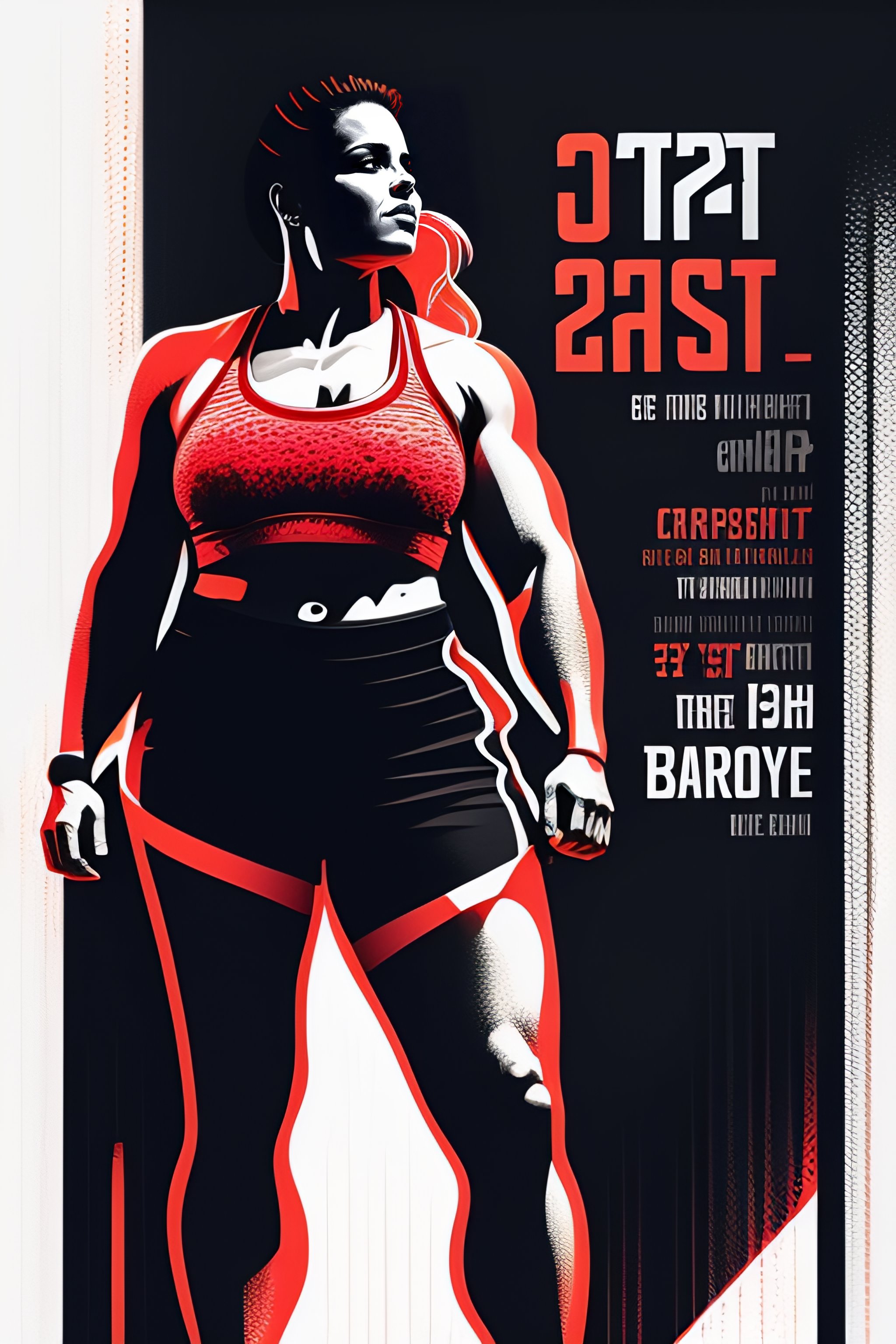 Lexica - Crossfit, dynamic, action, workout, vector design, realistic ...