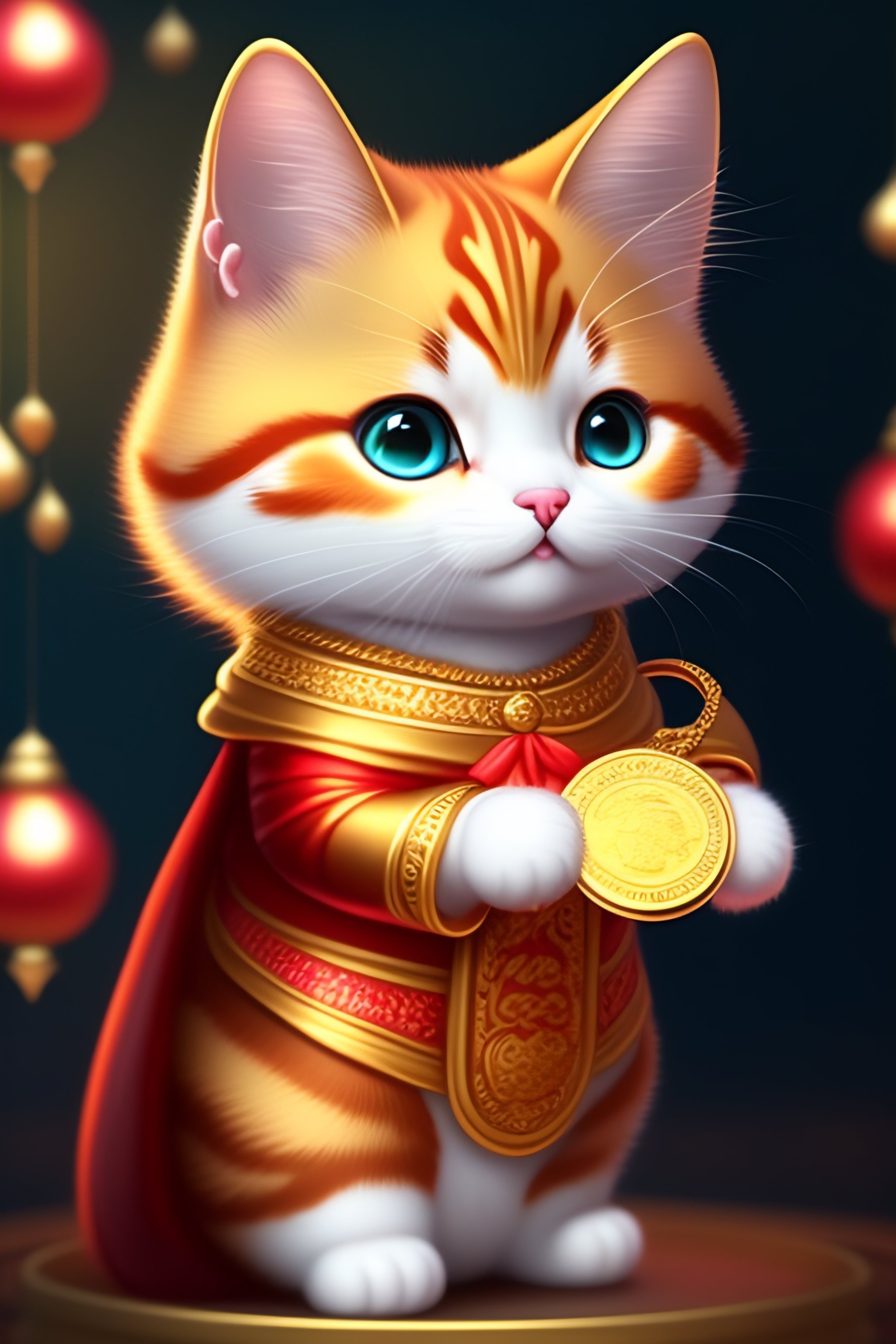 Cartoon deals chinese cat