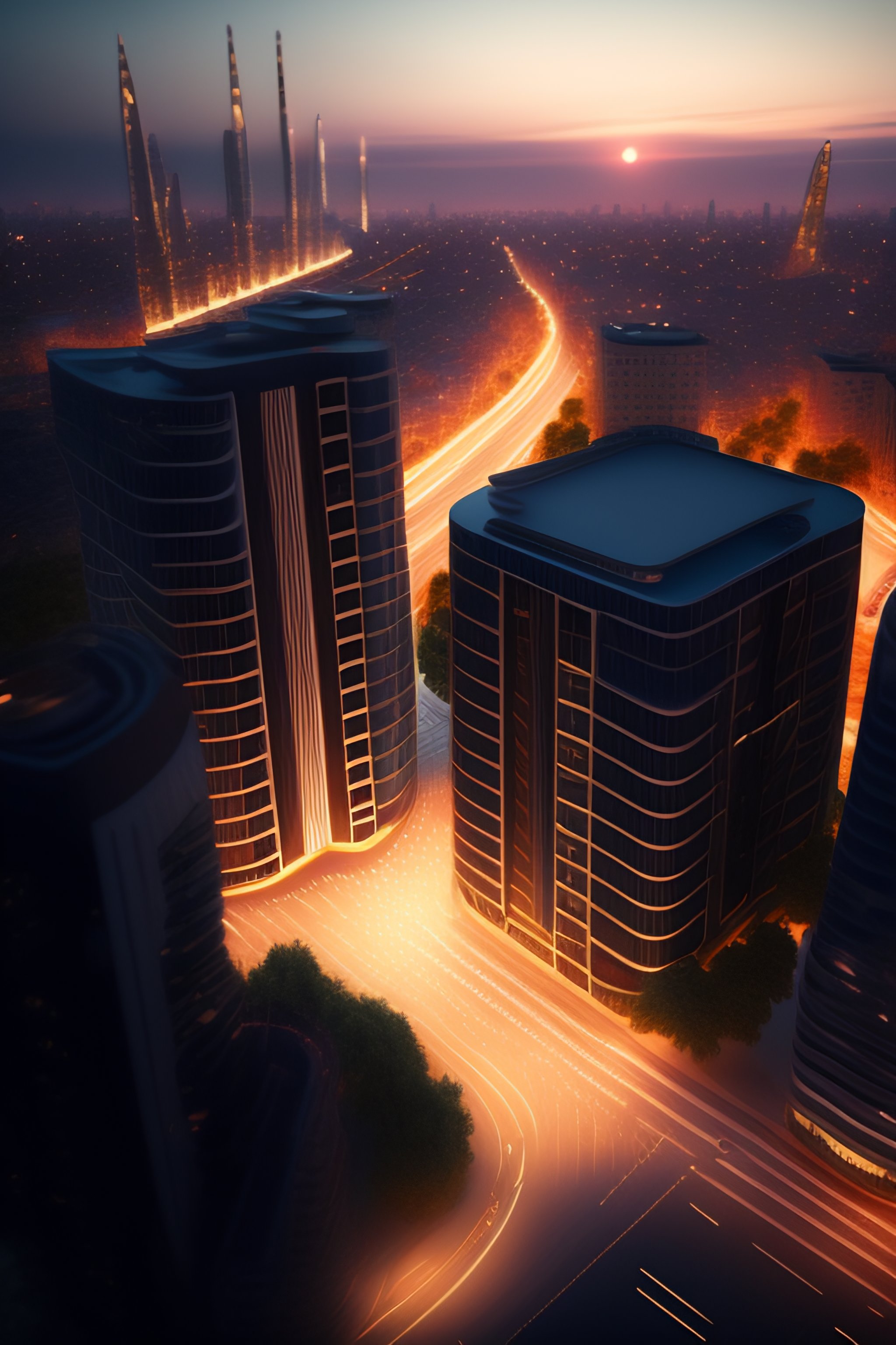 Lexica - Isometric bucharest city, volumetrics, 3d render, octane ...