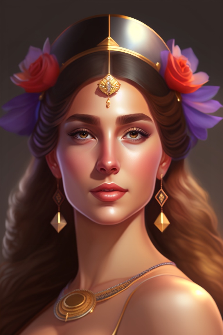 Lexica - Athena as a Greek goddess, portrait, DND style, realism, black ...