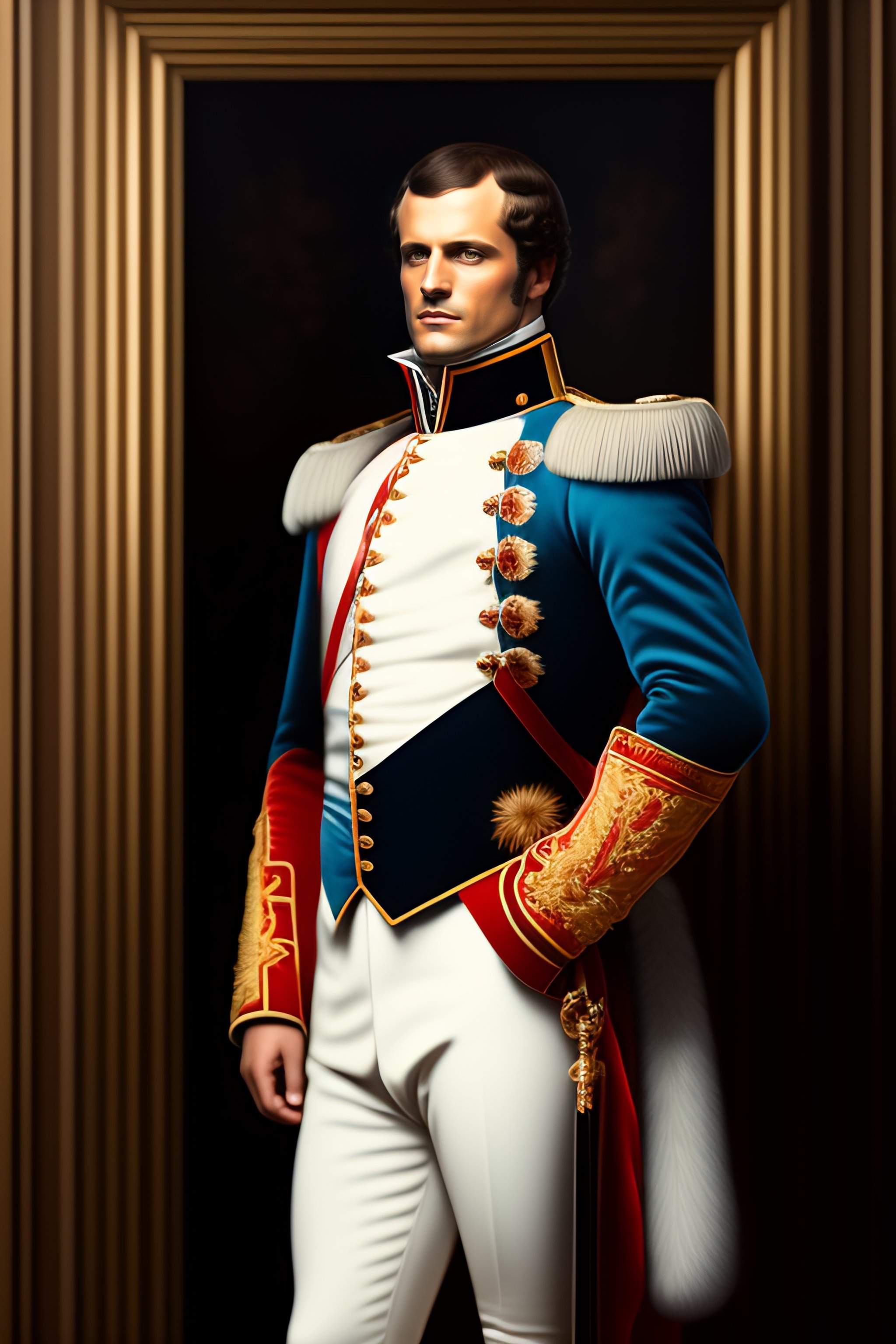 Lexica A realistic full body portrait of Napoleon Bonaparte, neutral