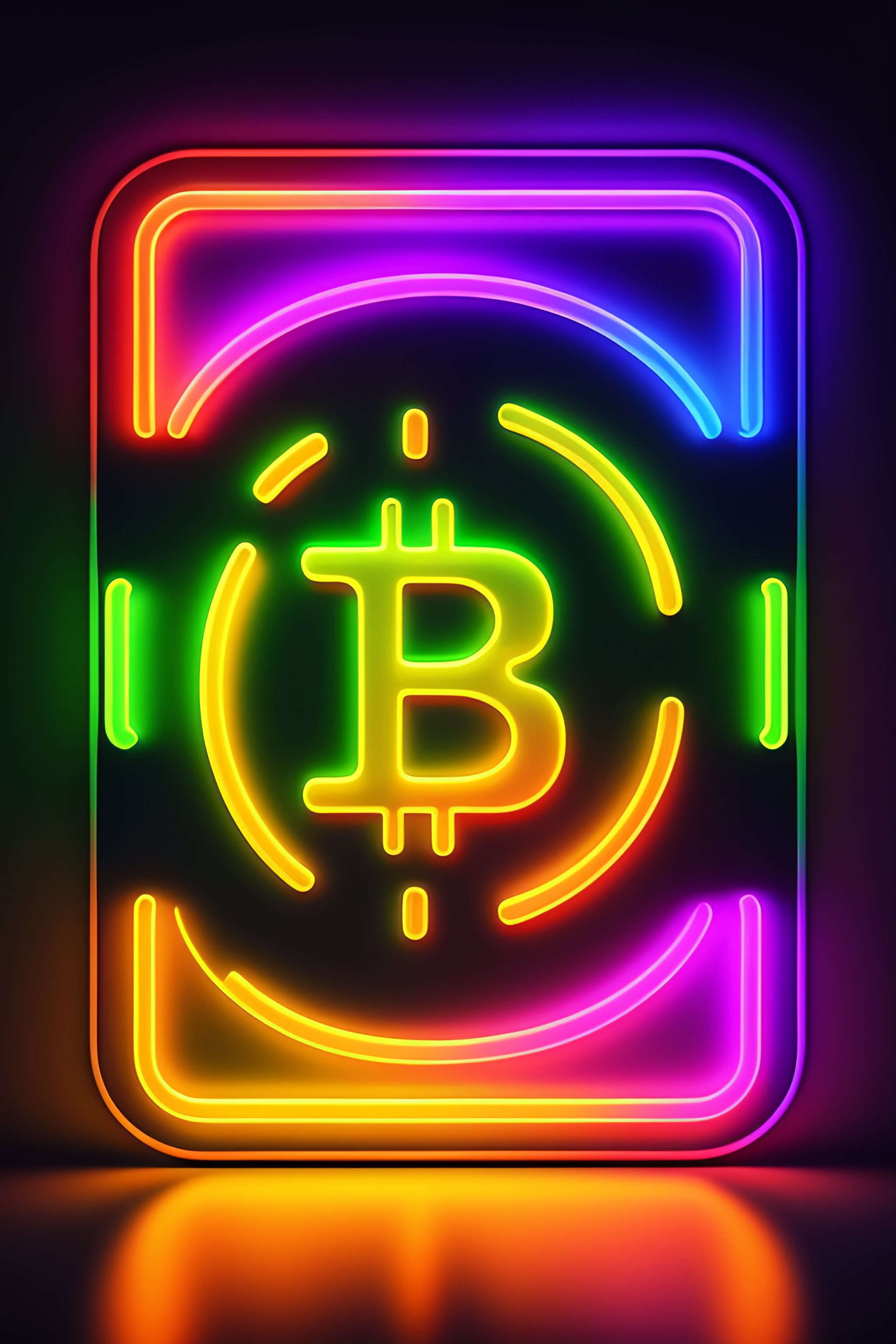 Lexica - BITCOIN LOGO NEON LIGHTS IN DIFFERENT COLORS OUTSIDE. HIPSTER VIBE