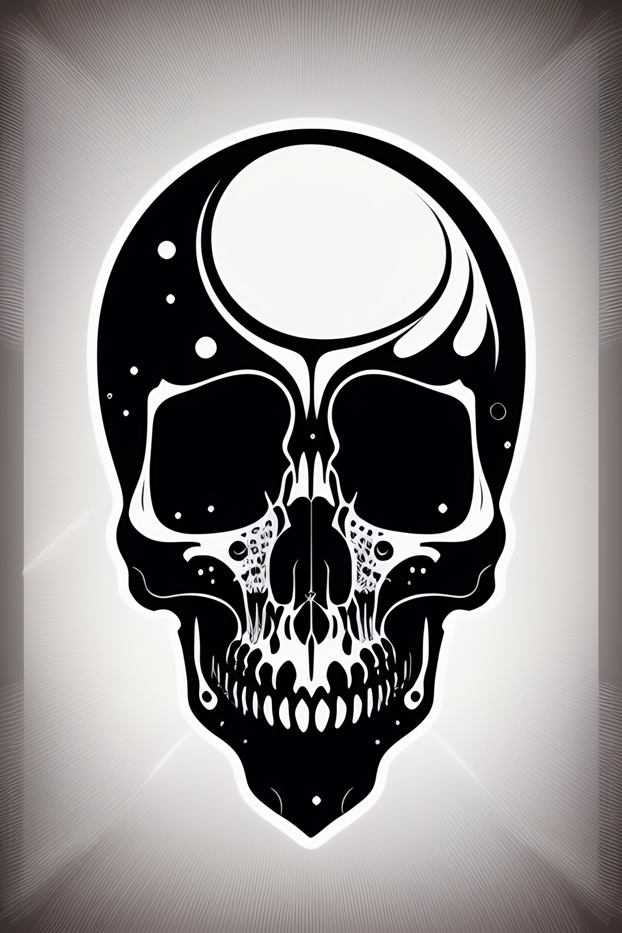 Lexica - Illustration of alien skull isolated on white background ...