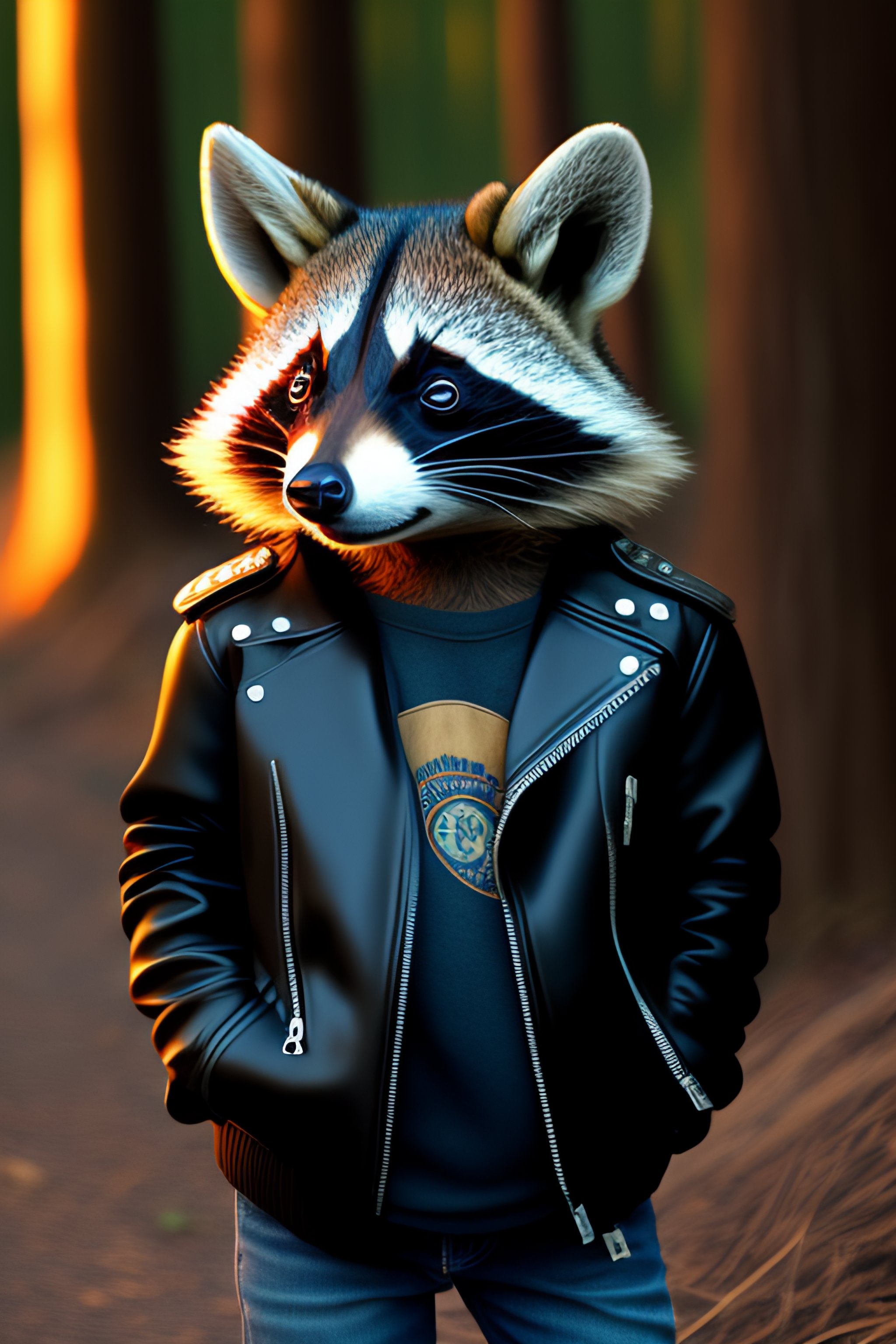 Racoon jacket on sale