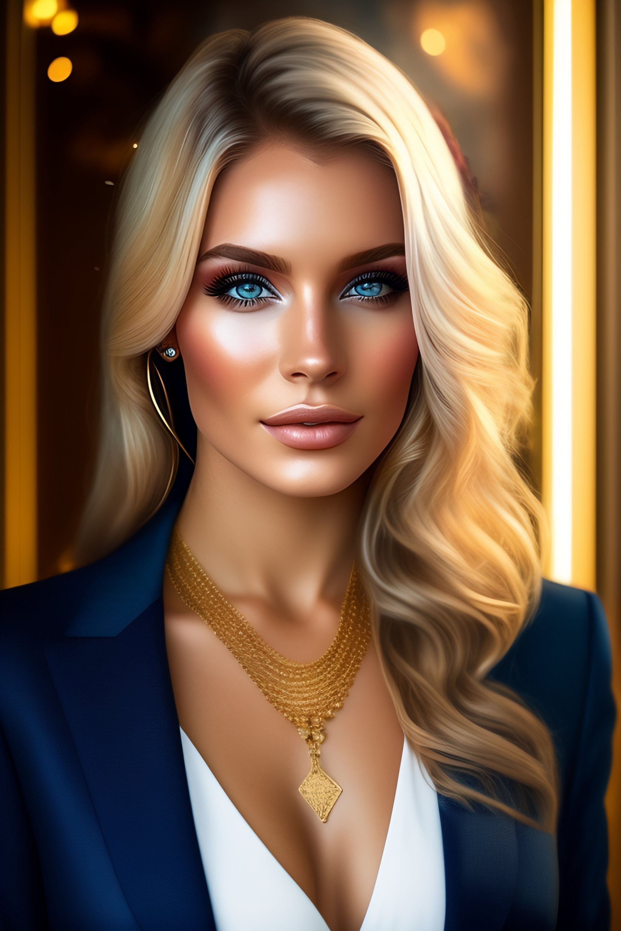 Lexica Russian Girl Blonde Beauty Jewellery