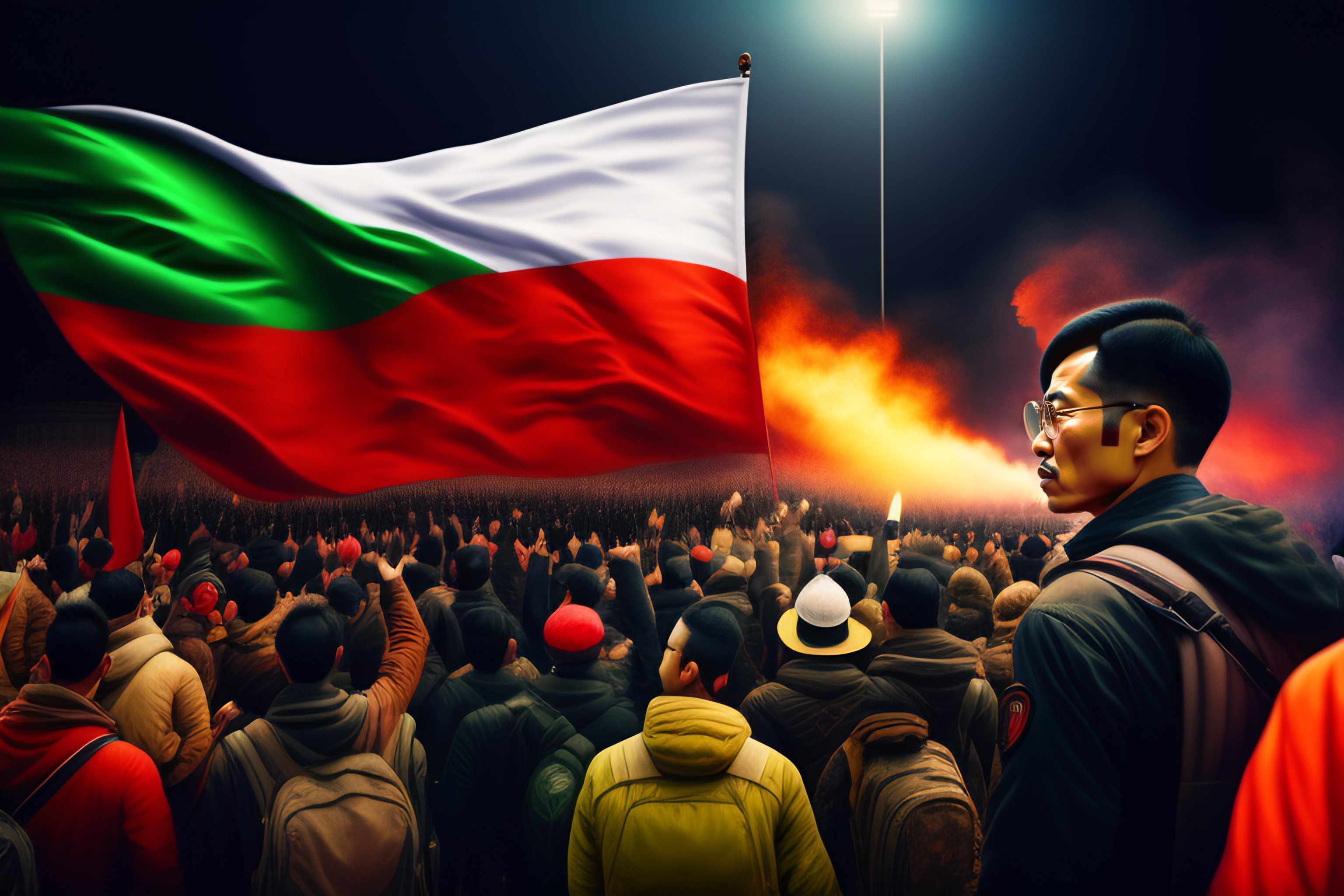 lexica-a-man-leading-the-people-against-the-military-regime
