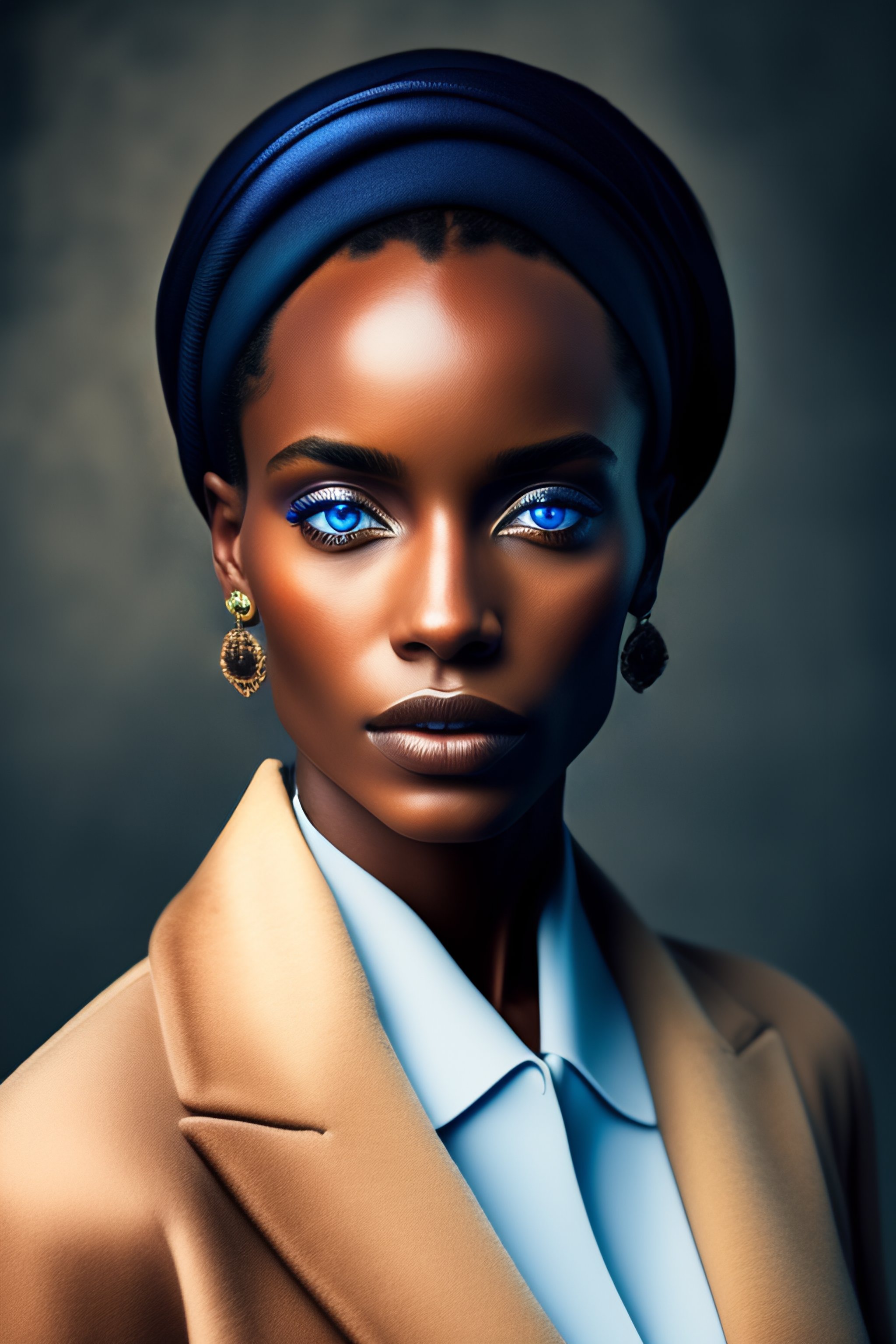 Lexica Ethiopian with blue eyes