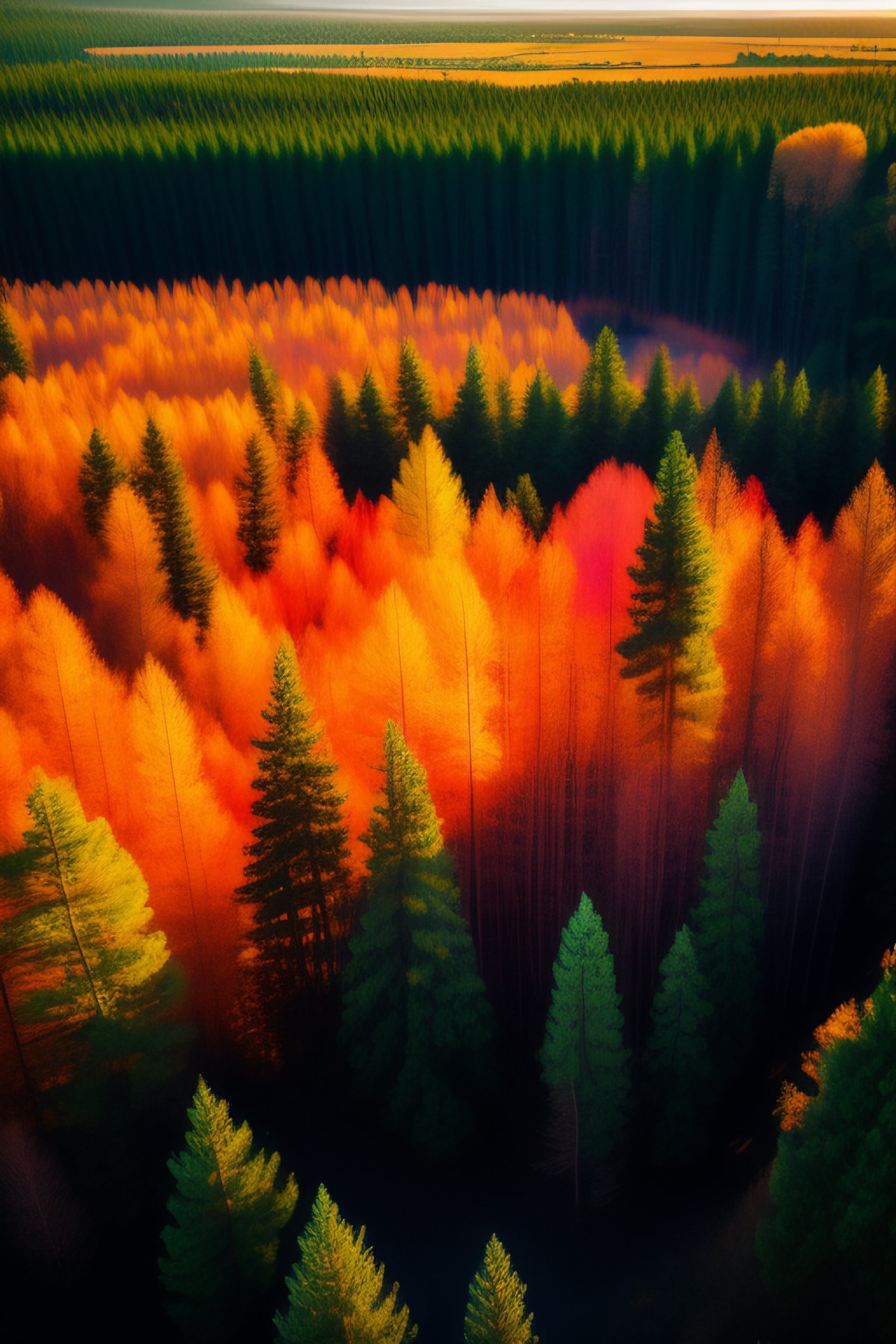 Lexica - A Picture of forest, sunlight, aerial View, Tree, Nature. The ...