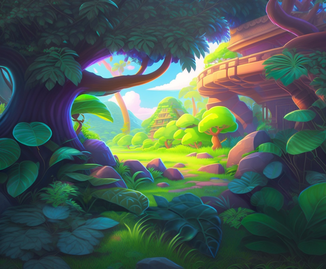lexica-2d-illustration-kirby-star-allies-jungles-thickets-of