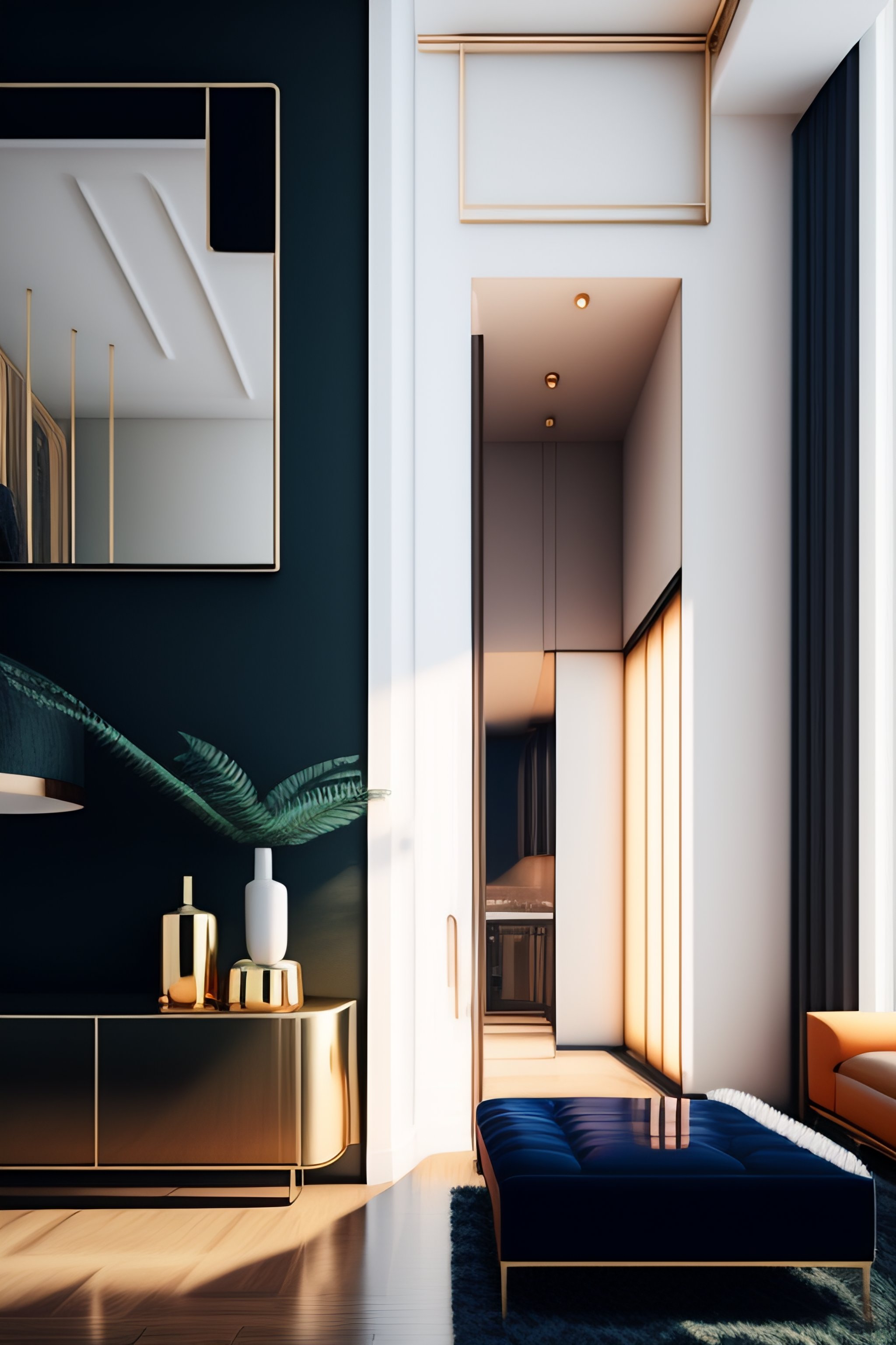 Lexica - Interior of luxury condominium with minimalist furniture and ...