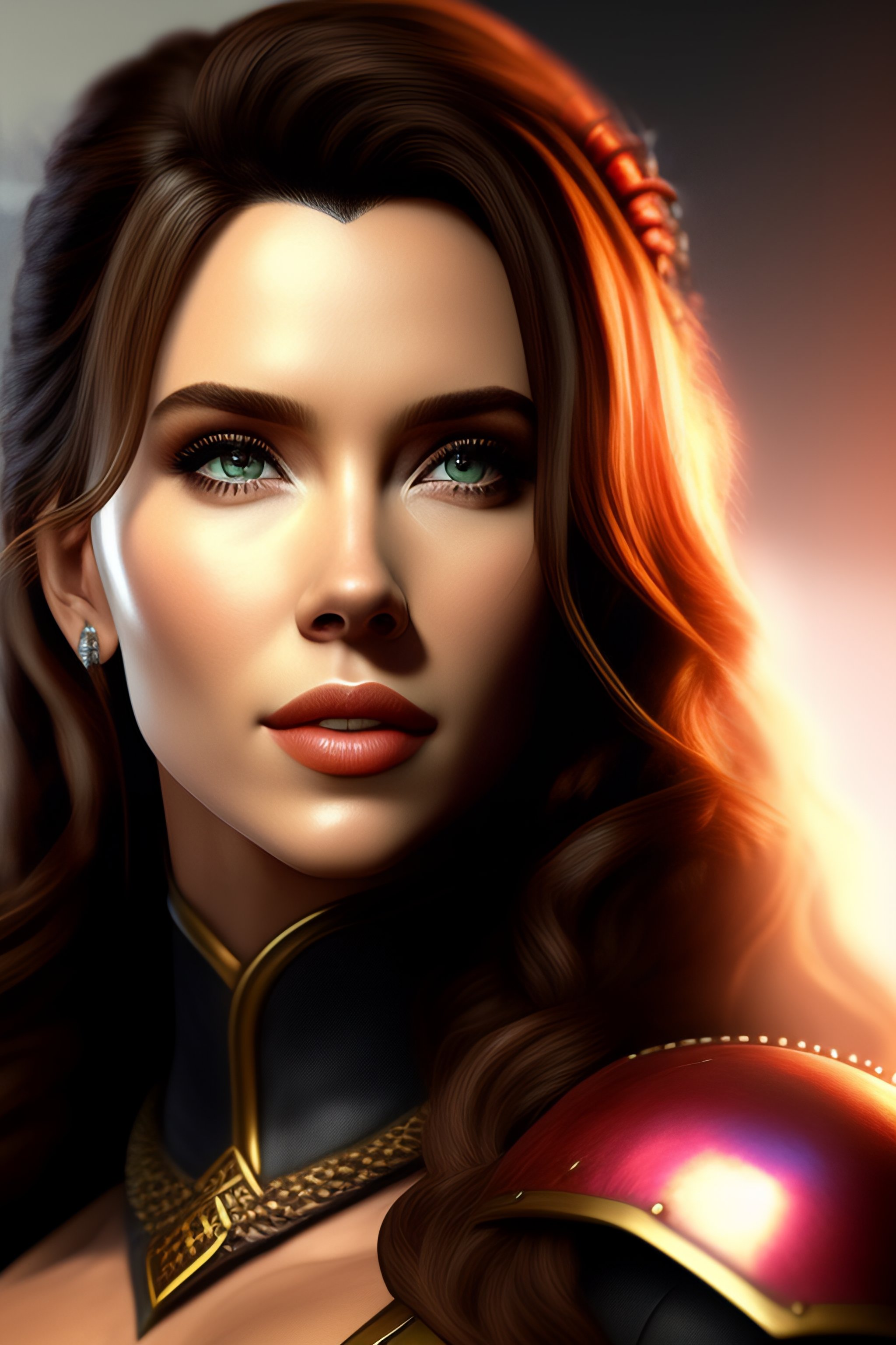 Lexica - Scarlett johansen mixed with Jennifer love Hewitt as a warrior ...