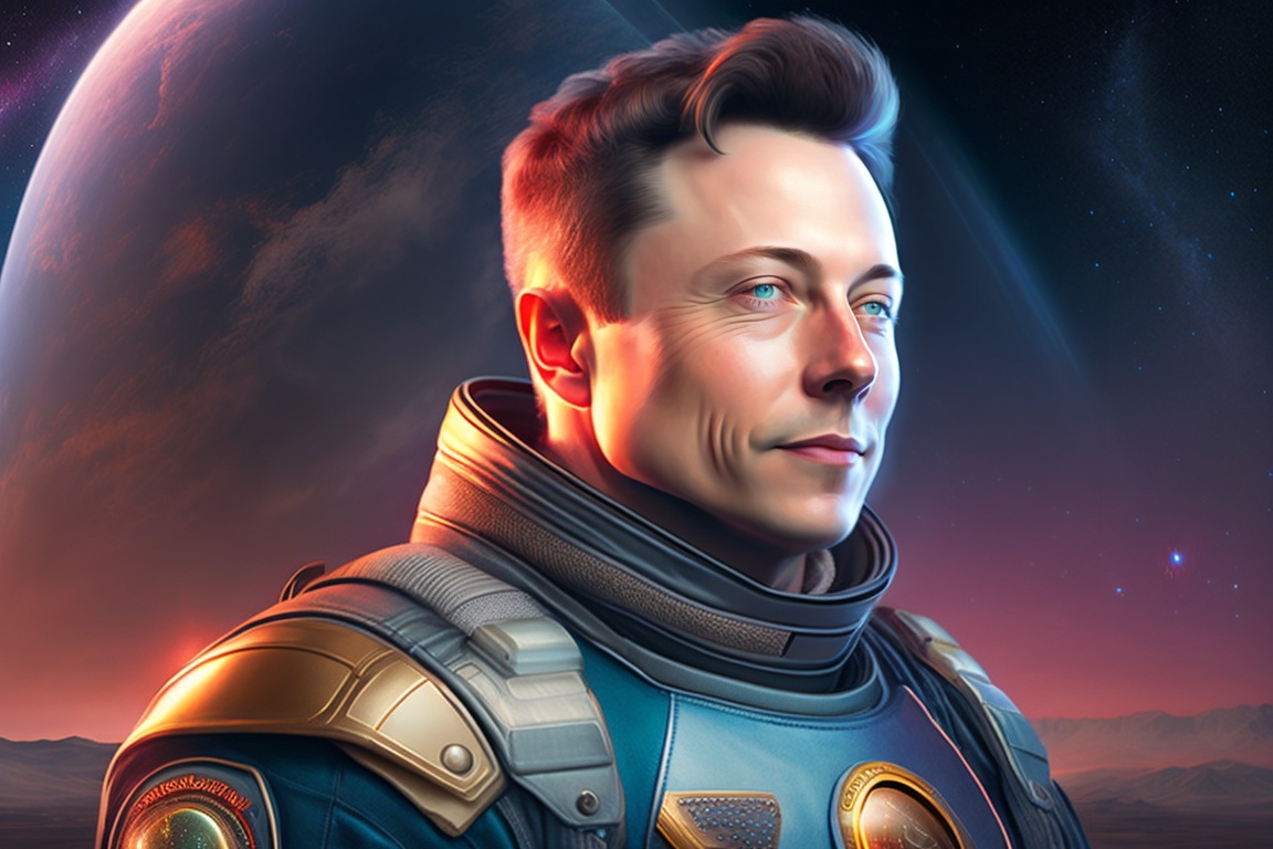 Lexica Elon Musk On The Background Of Space High Quality Portrait In