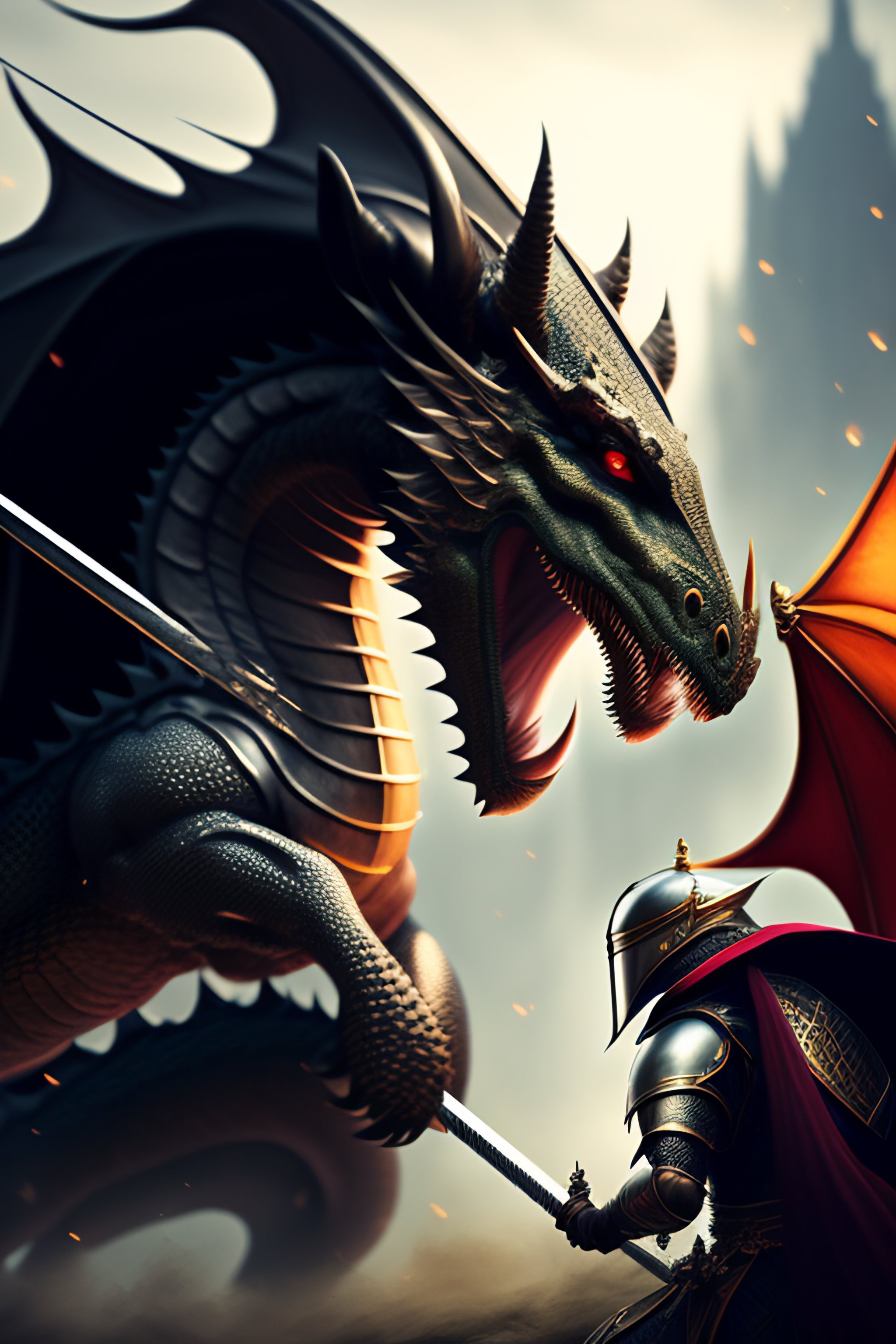 Lexica - Knight fighting a dragon