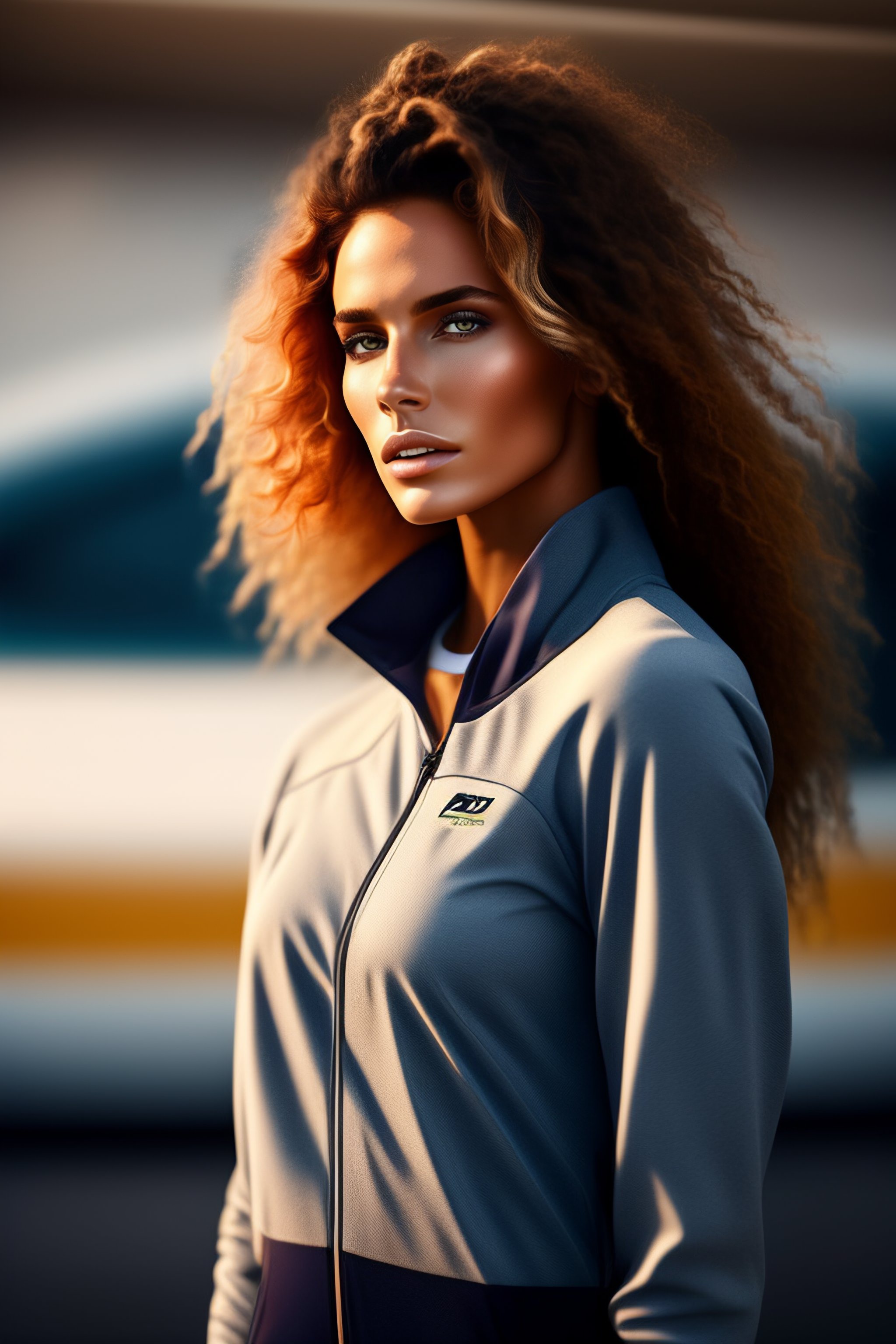 Lexica Women model, casual sport , elements in clothes, constructive