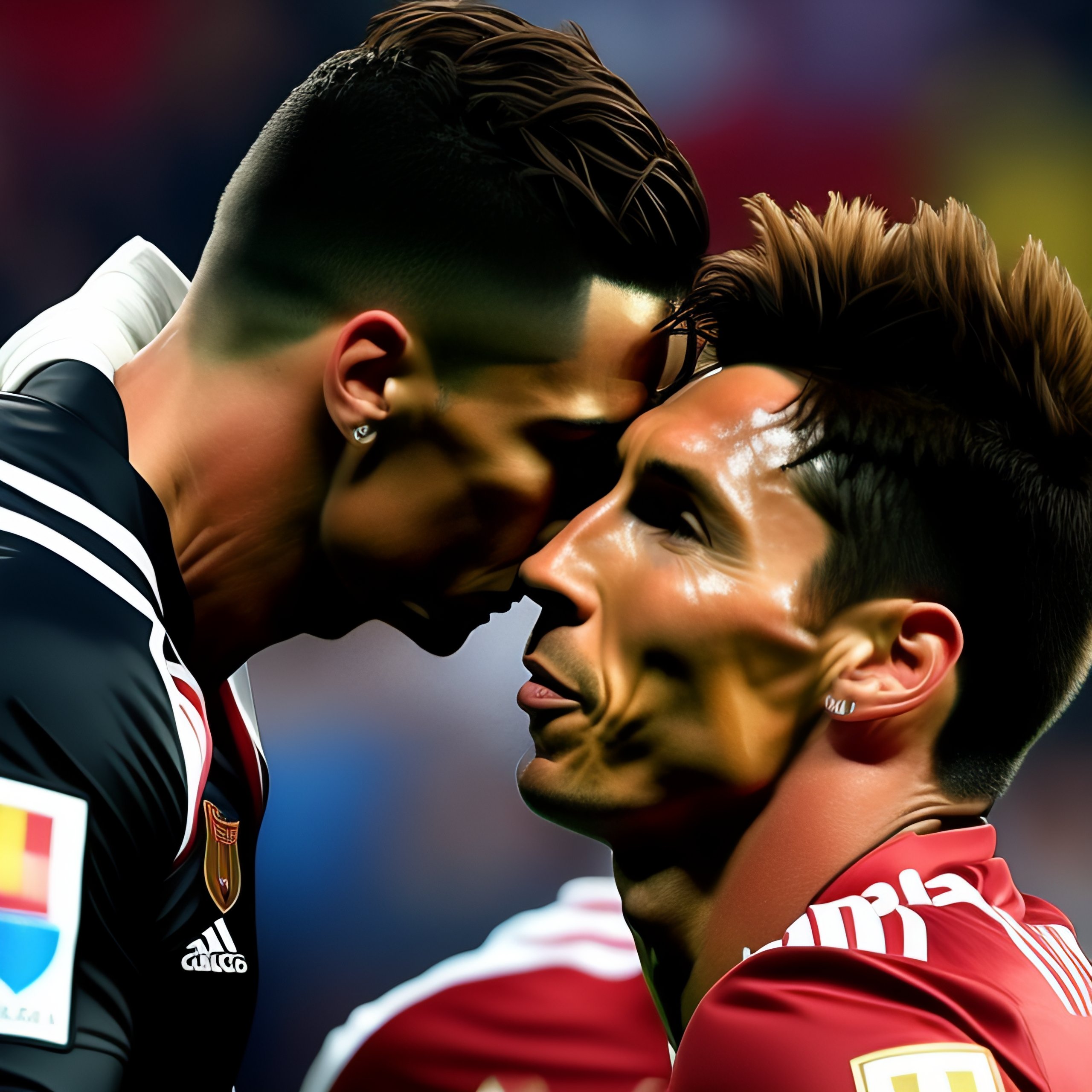 Lexica Cristiano Ronaldo Kissing Lionel Messi