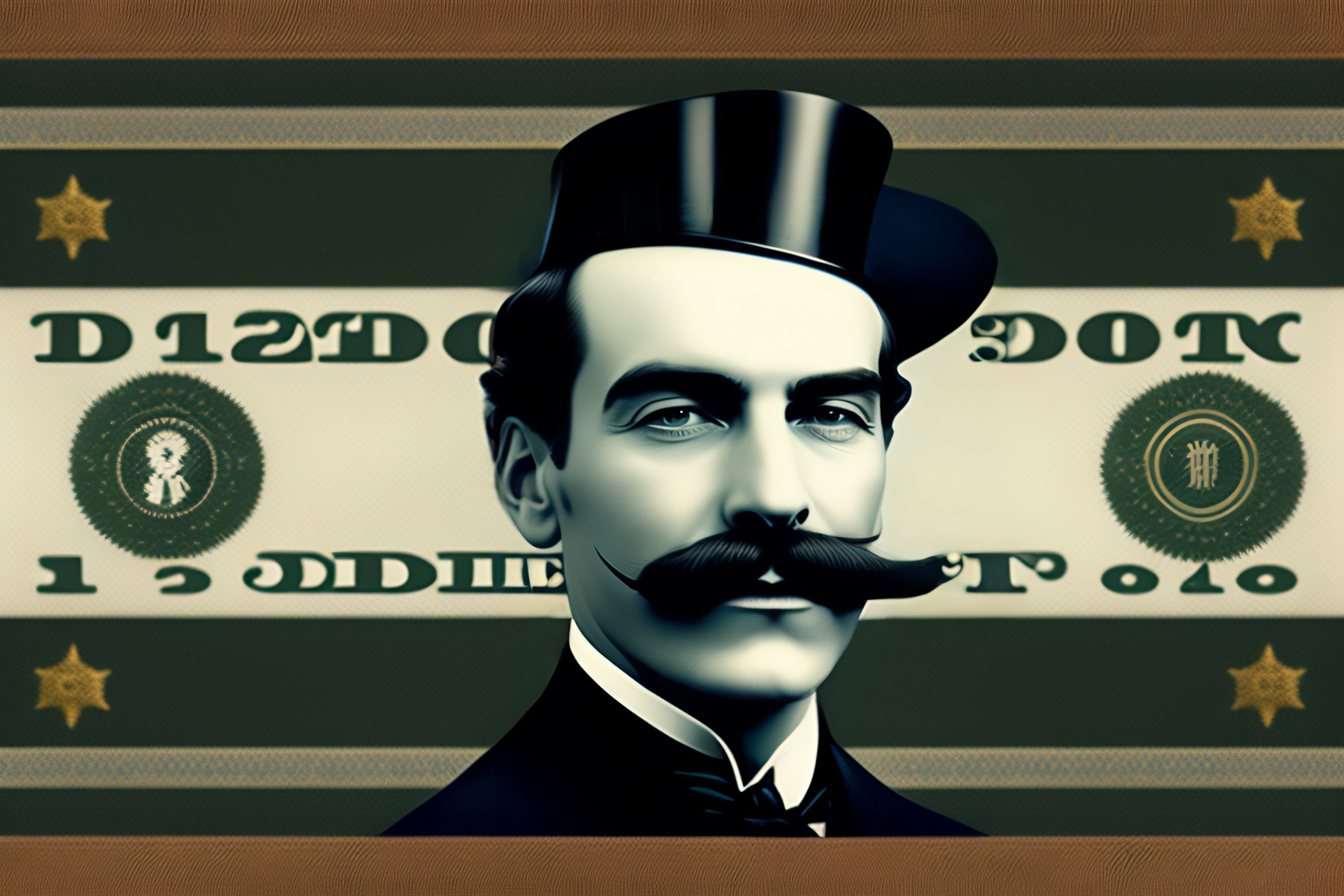 lexica-man-with-monocle-and-tophat-and-moustache-on-a-dollar-bill