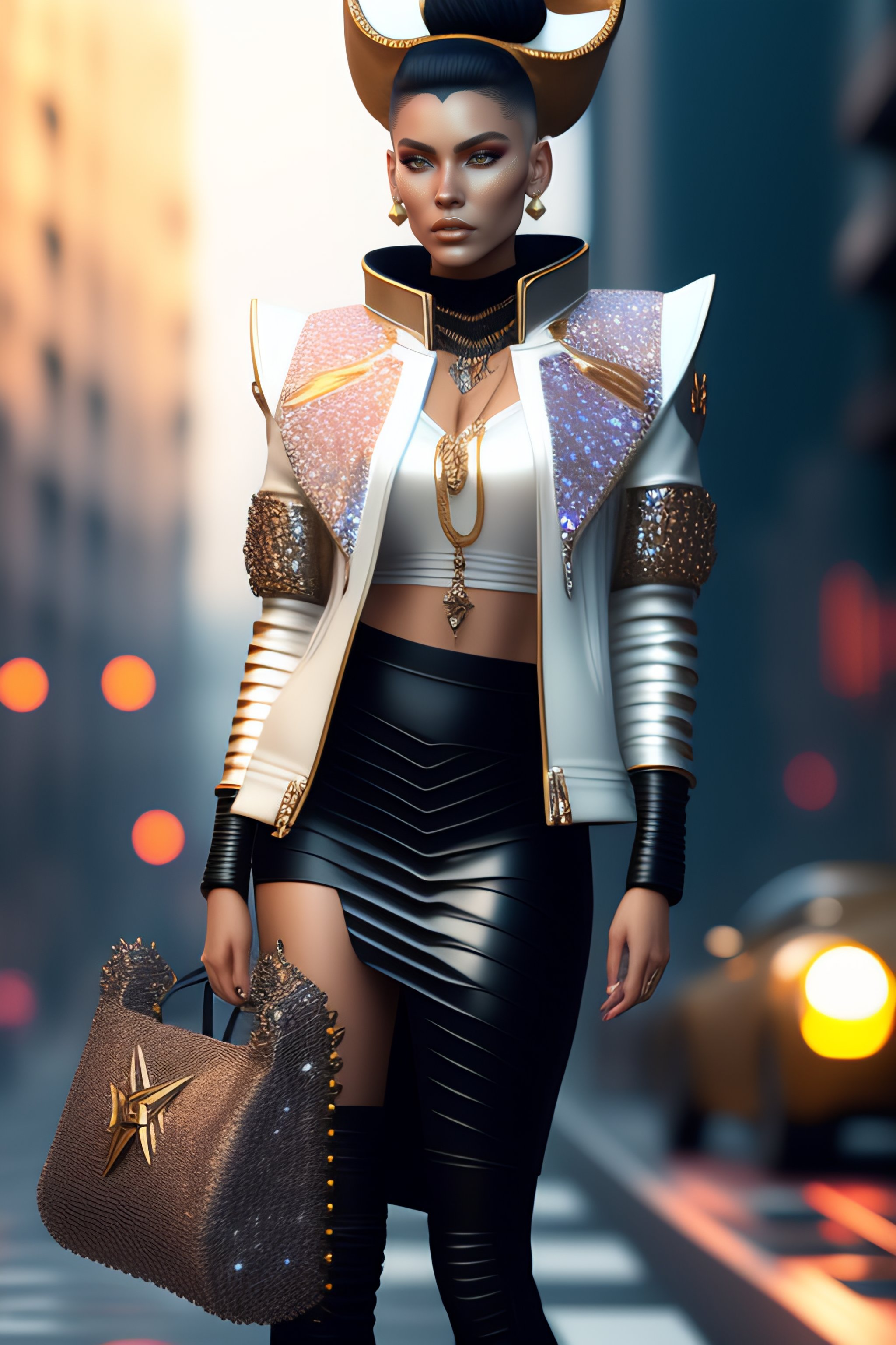 Lexica - Monimal fashion style clothes with short hair rusian girl ...