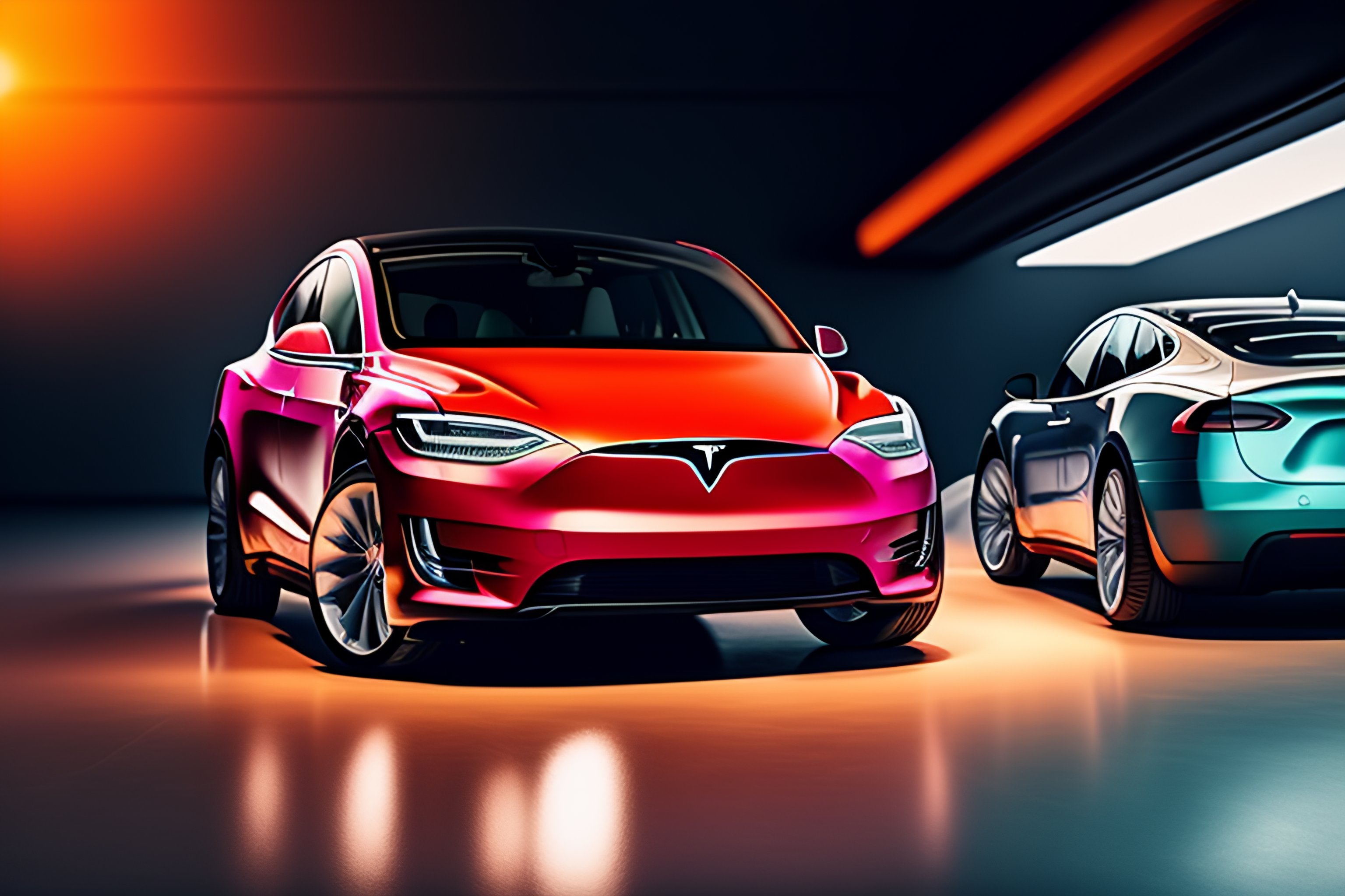 Lexica - Modern website design, tesla style, bright contours, funky ...