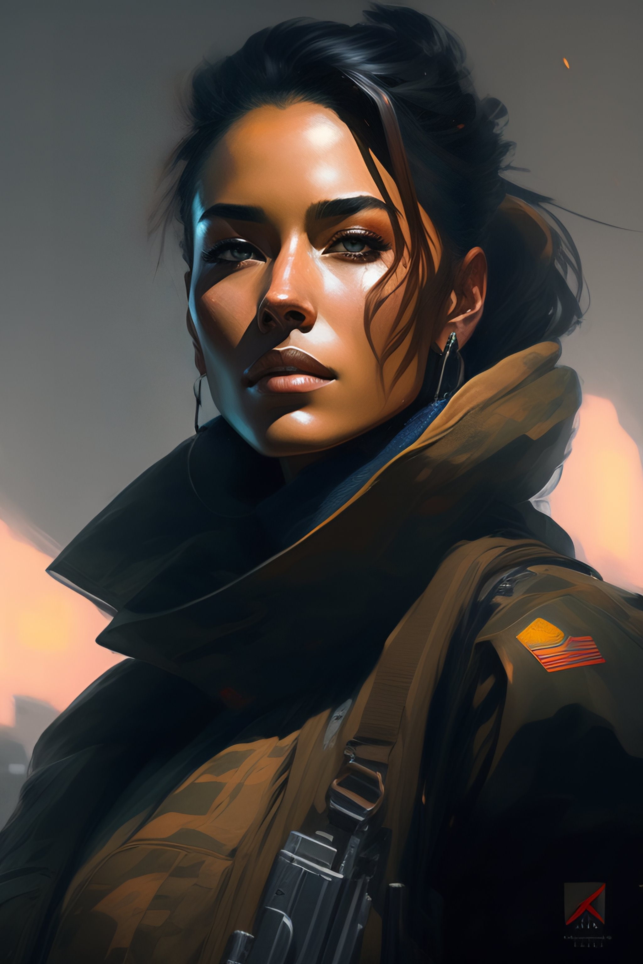 Lexica - Portrait of war veteran, dramatic lighting, illustration by ...