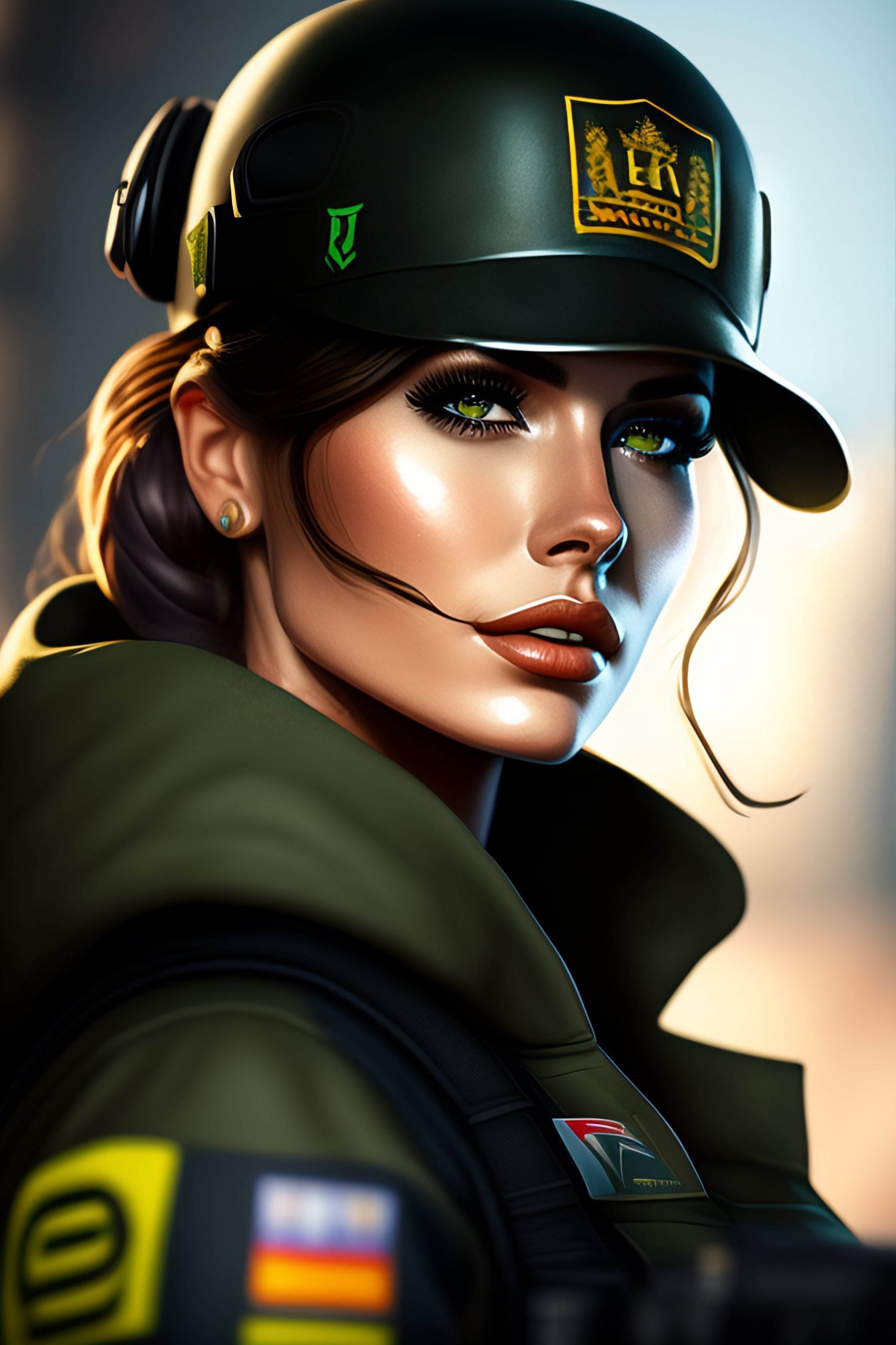Lexica - Detailed portrait of a beautiful ela from 'rainbow six siege ...