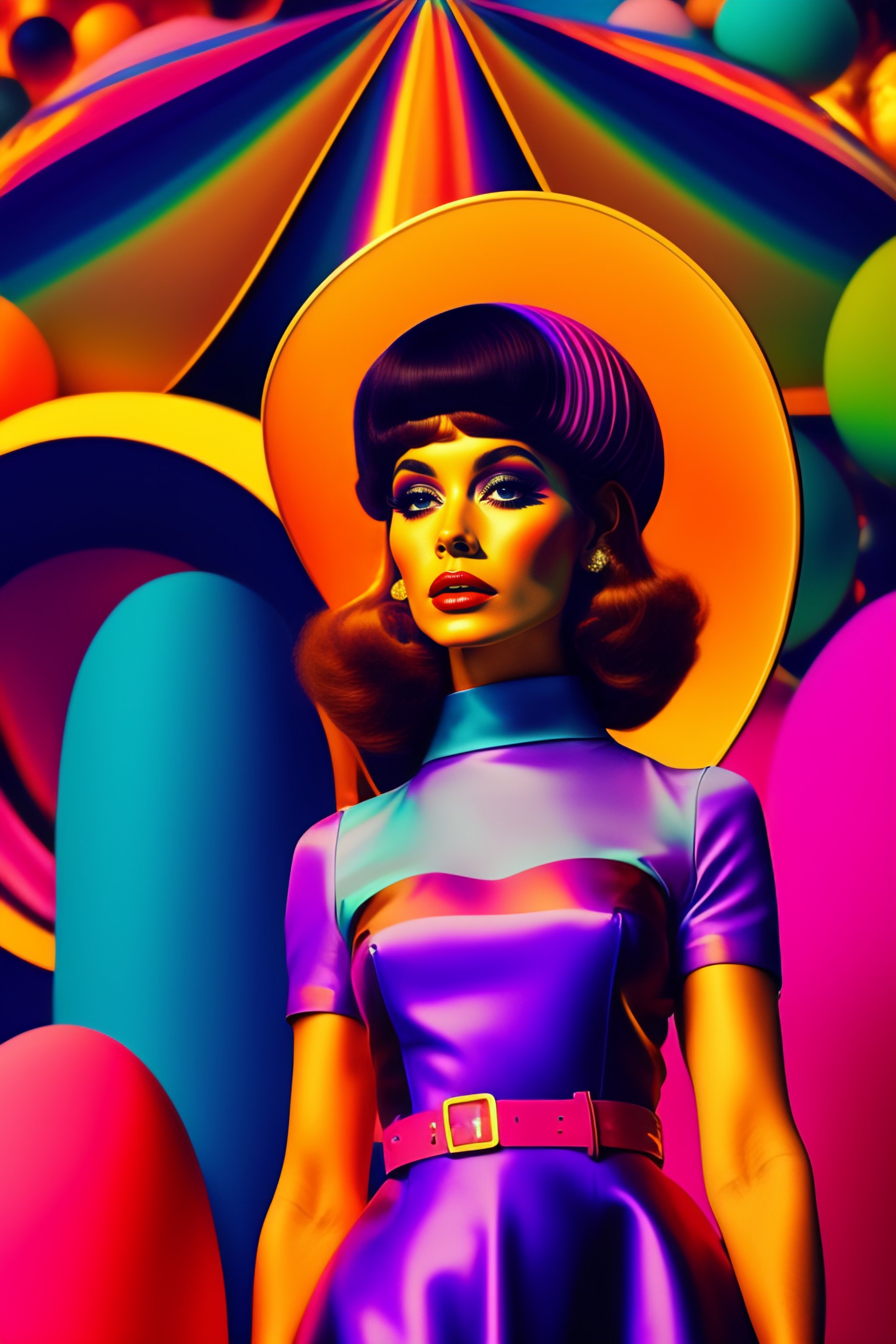 Lexica - Retro 60s, imaginary skinny crazy humanoids intergalactic,big ...